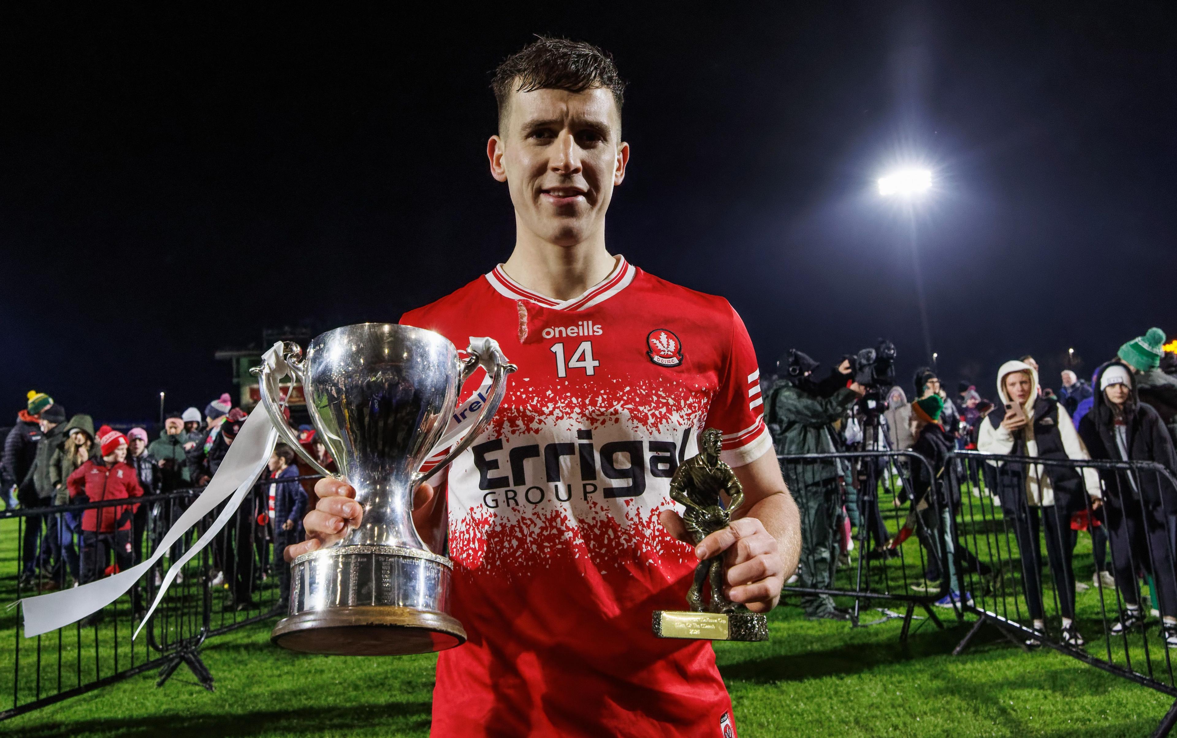 Shane McGuigan with the Dr McKenna Cup