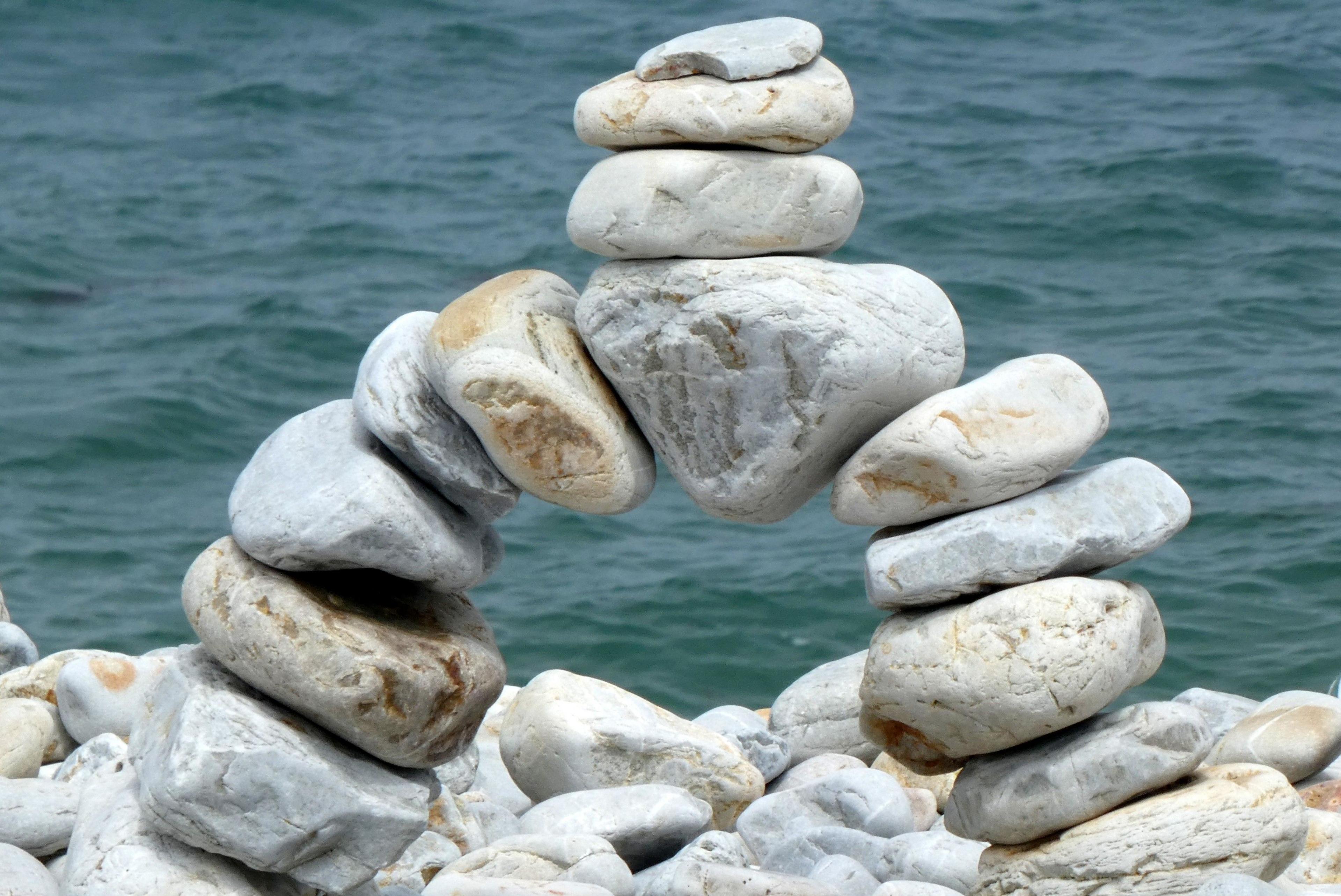 An arch made of rocks balanced upon one another