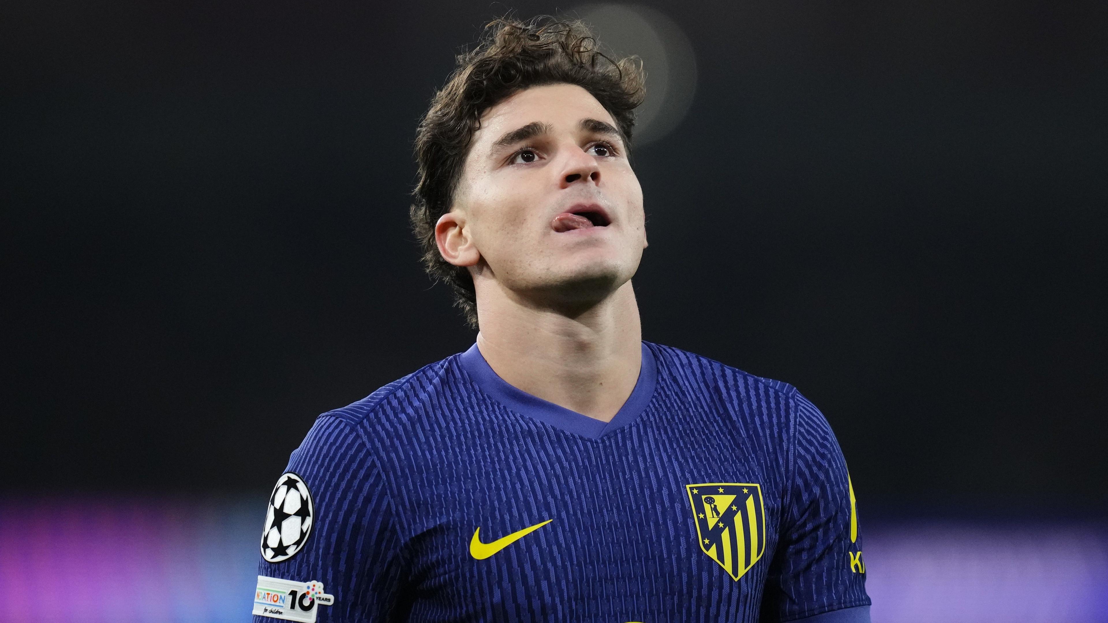 Atletico Madrid striker Julian Alvarez