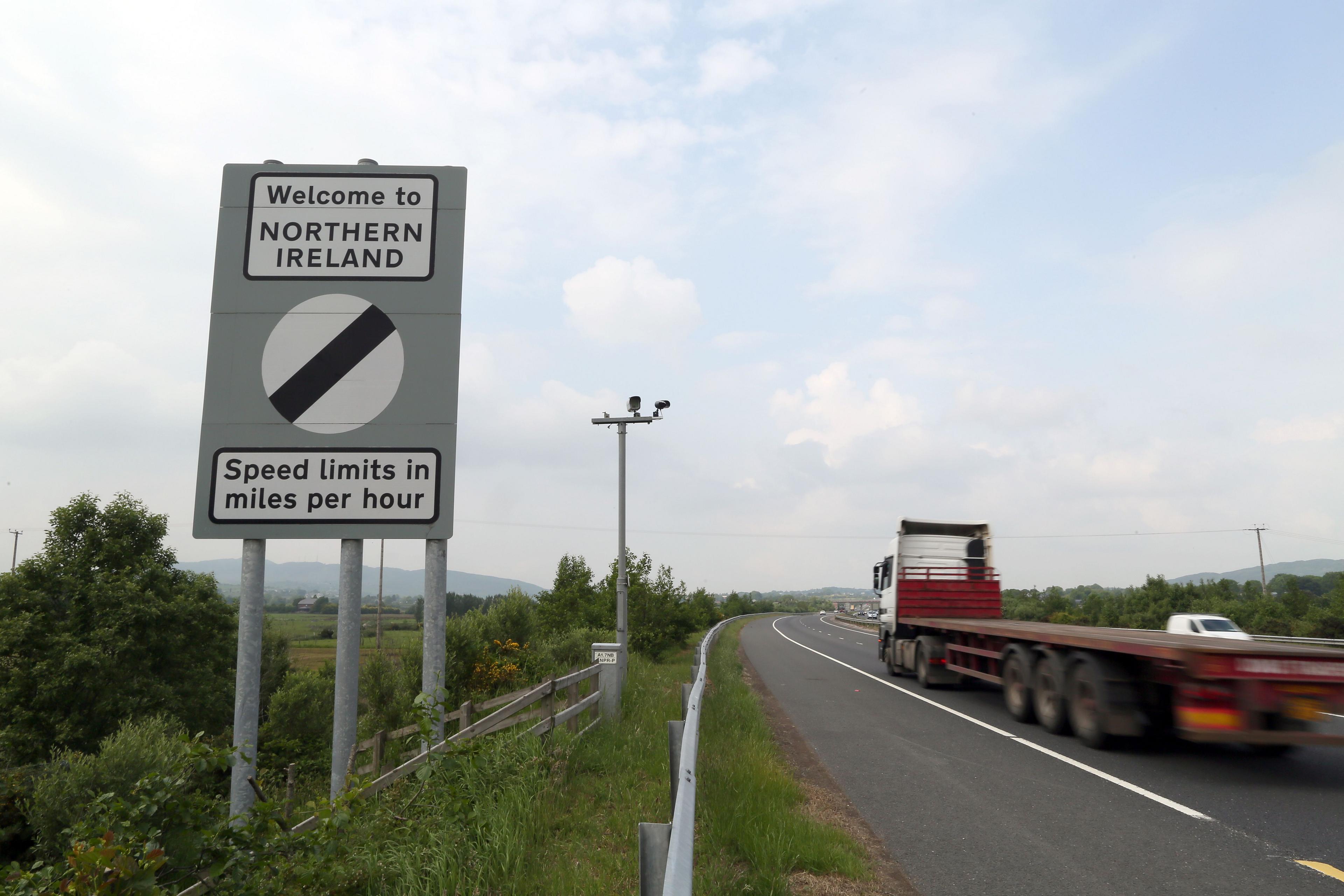 The border of Norther Ireland and the Republic of Ireland