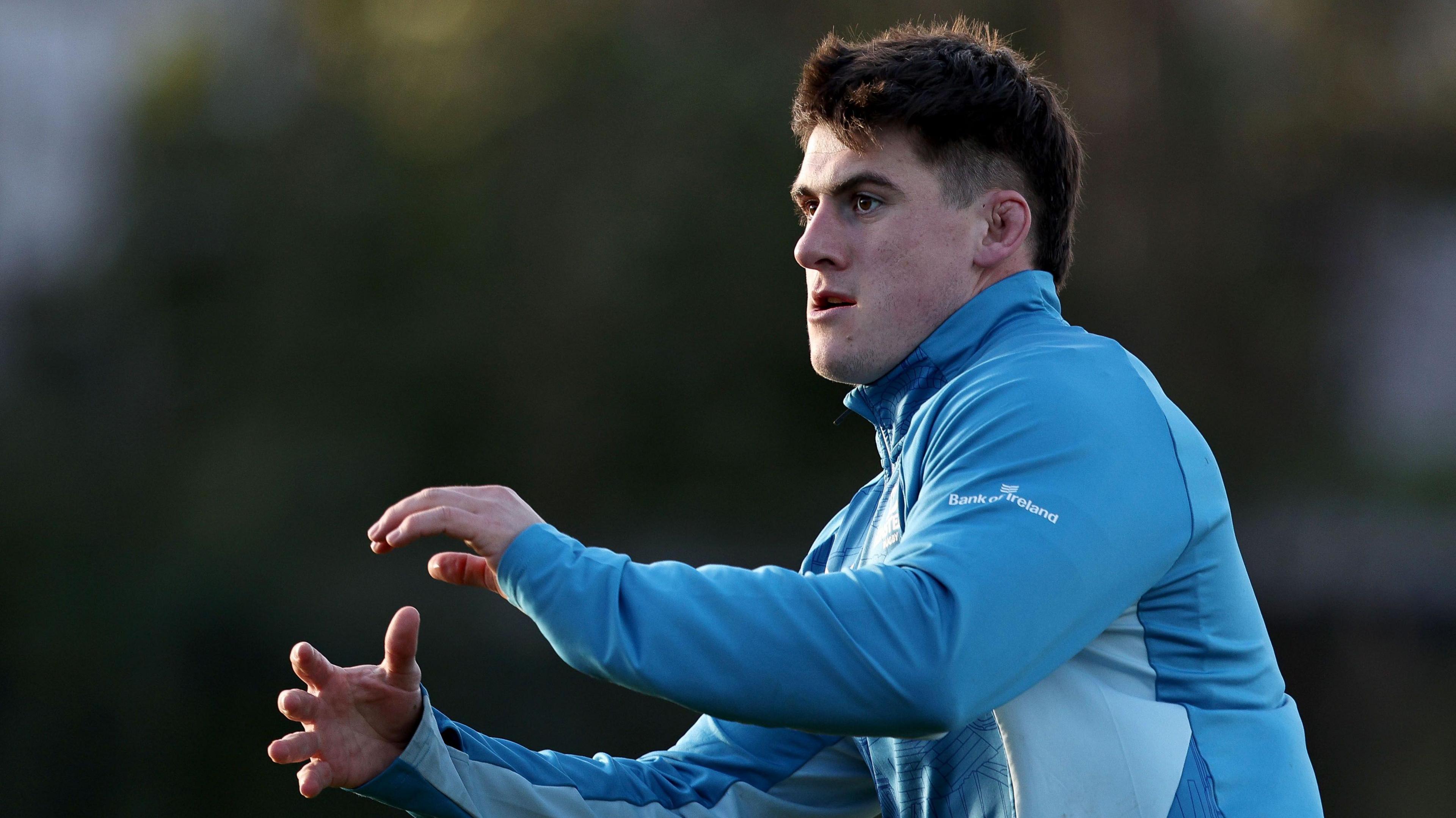 Dan Sheehan pictured in training for Leinster 