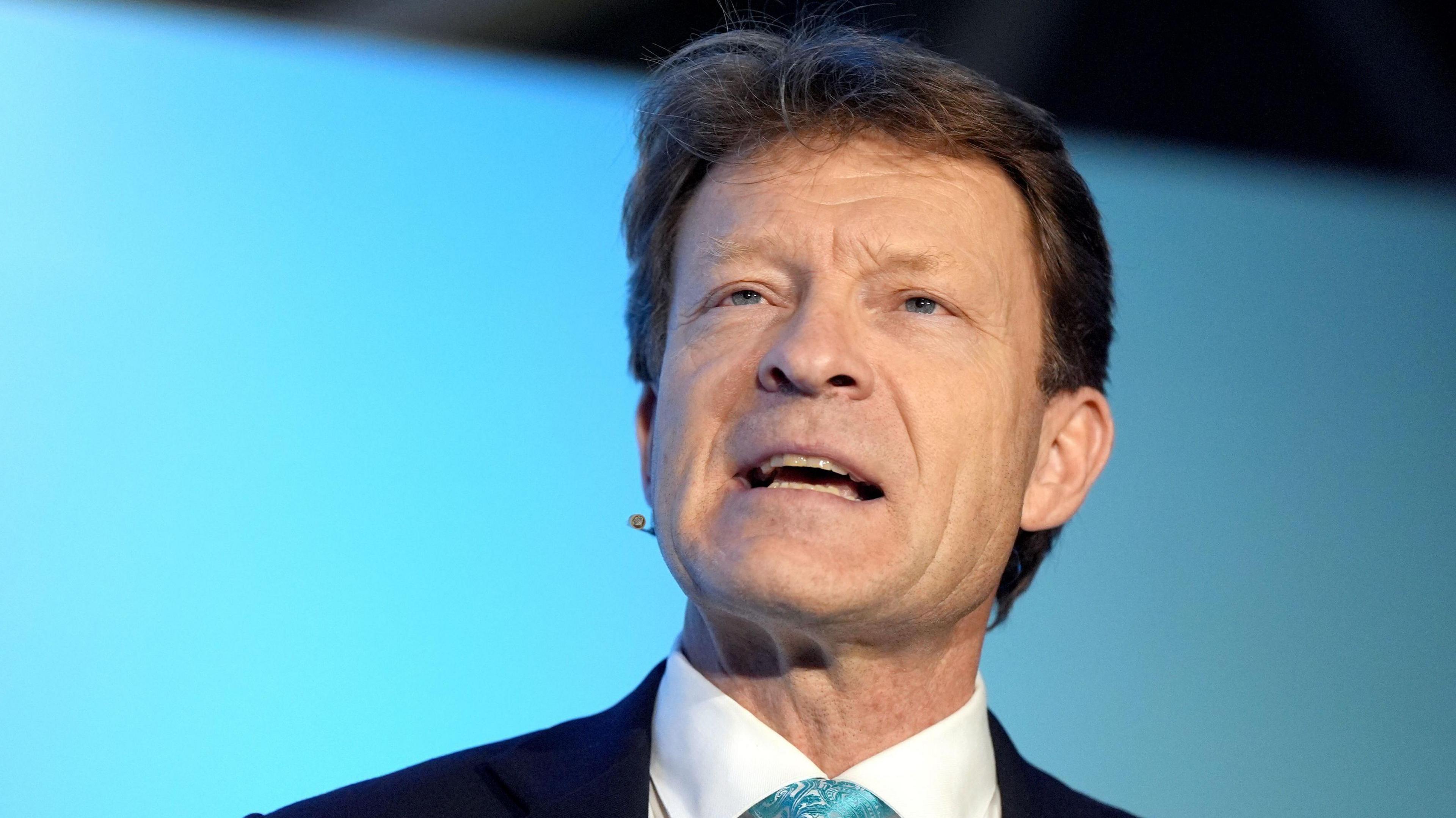Reform UK deputy leader Richard Tice MP speaking during the Reform UK Northamptonshire conference at the Aviator Hotel, Northampton. Picture date: Wednesday February 26, 2025. PA Photo.