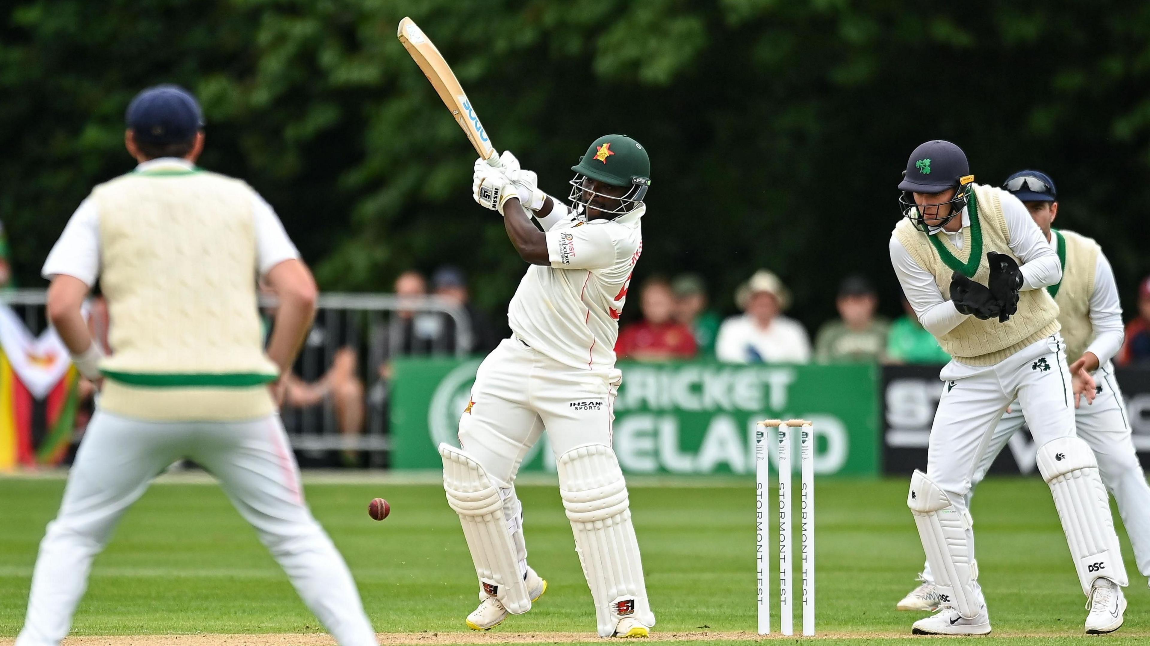 Action from Ireland v Zimbabwe 