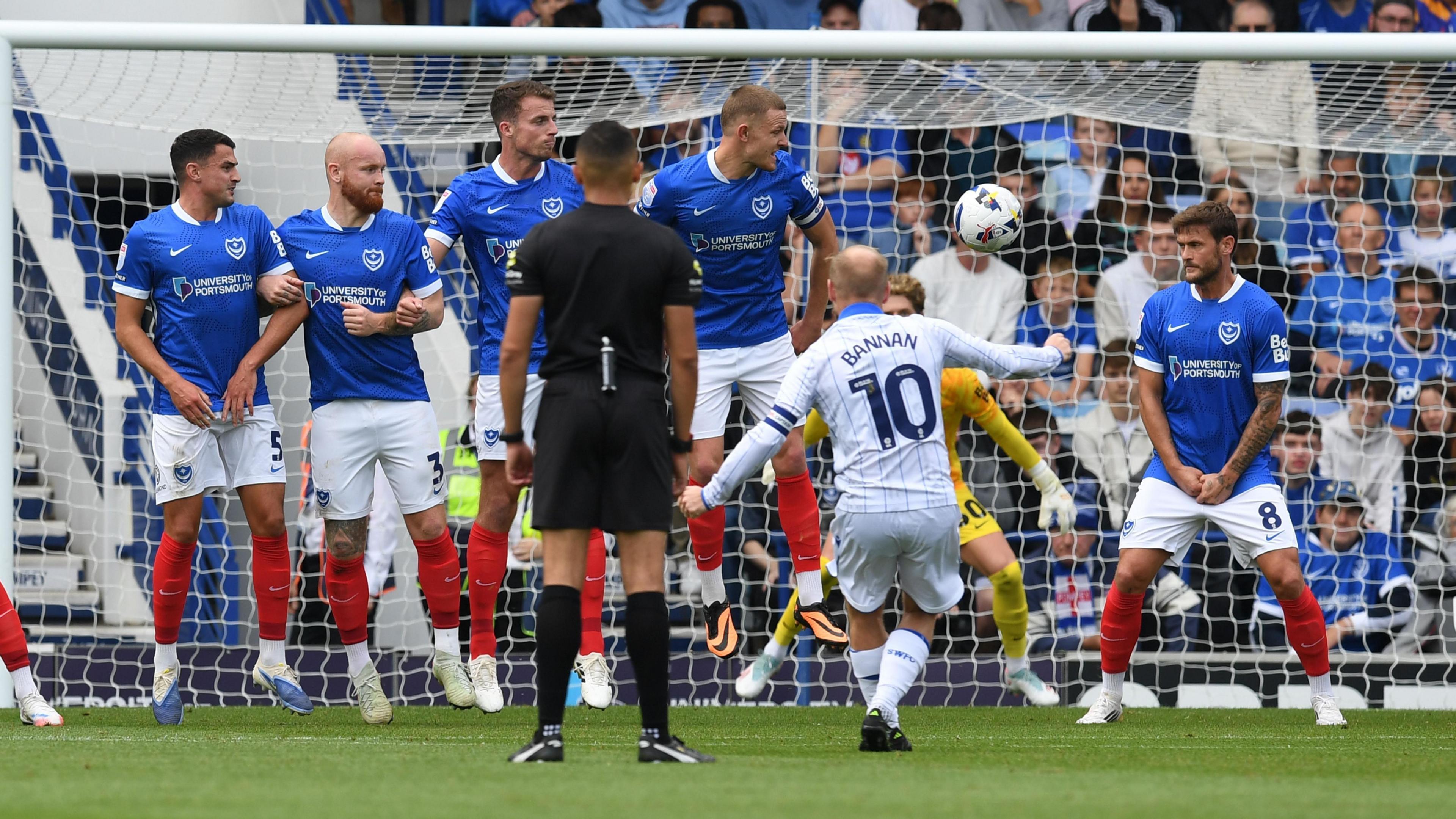 Barry Bannan shooting his free-kick goal