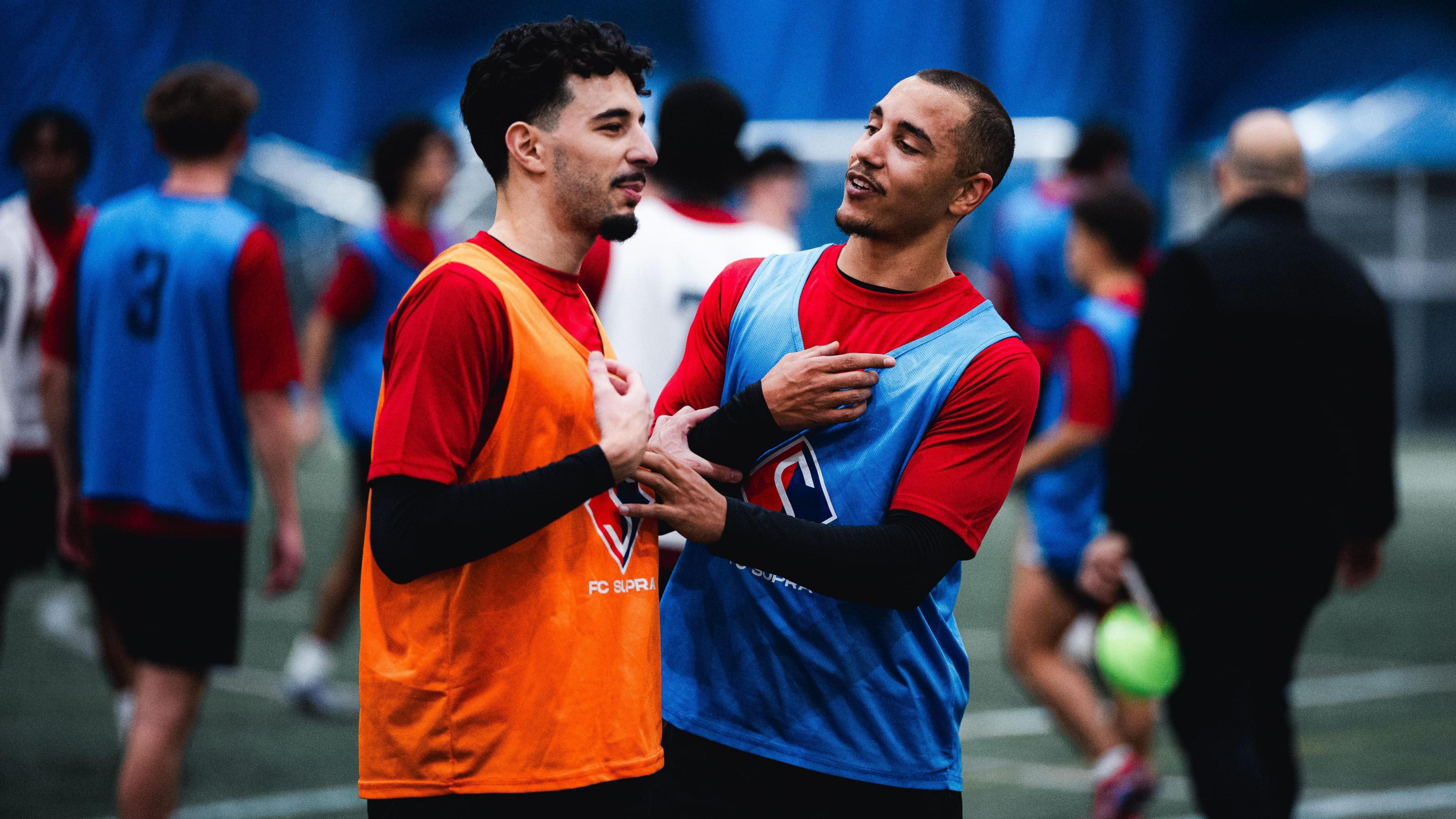 Supra du Quebec players train during 1 of nan club's first training sessions