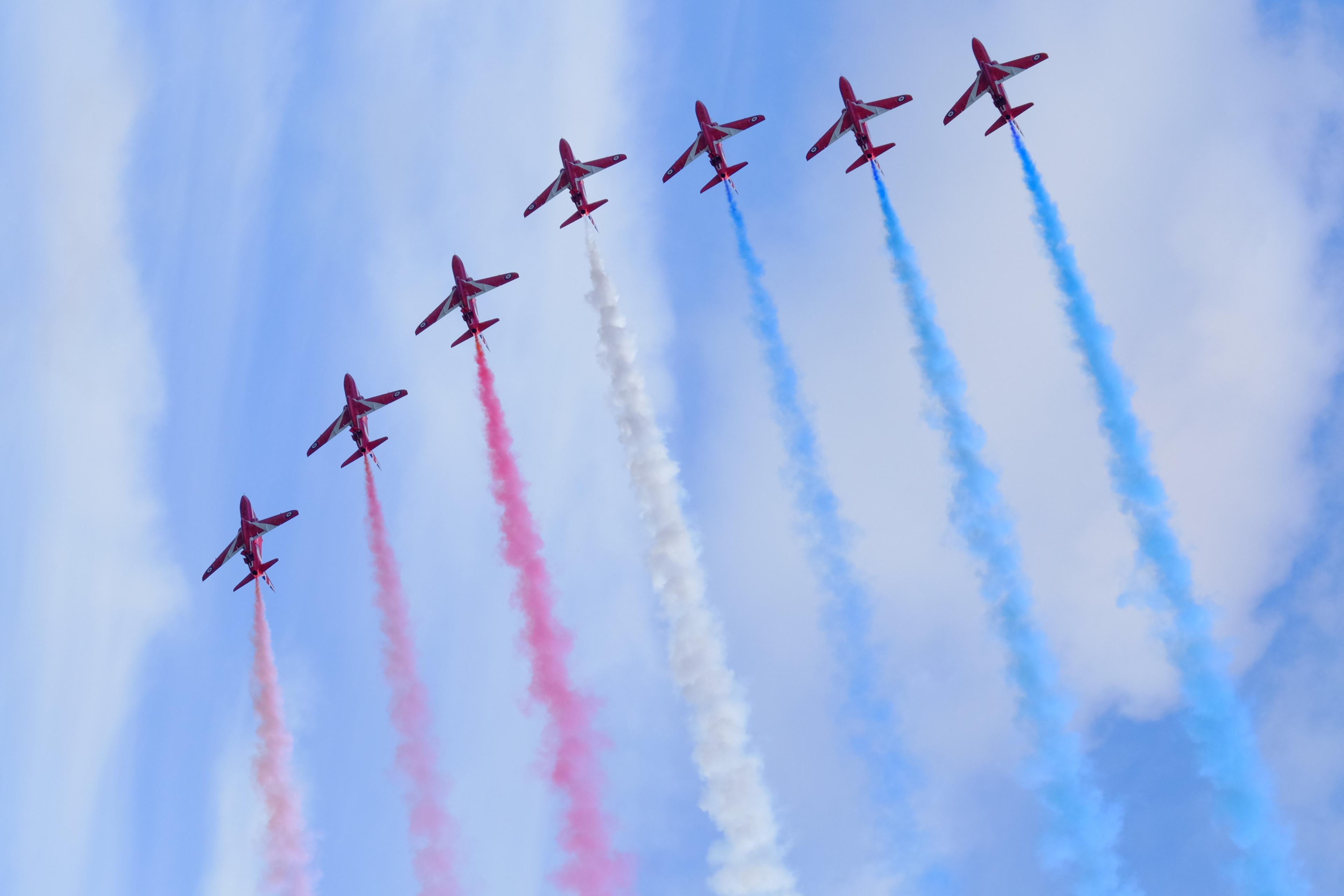 Red Arrows over Swansea