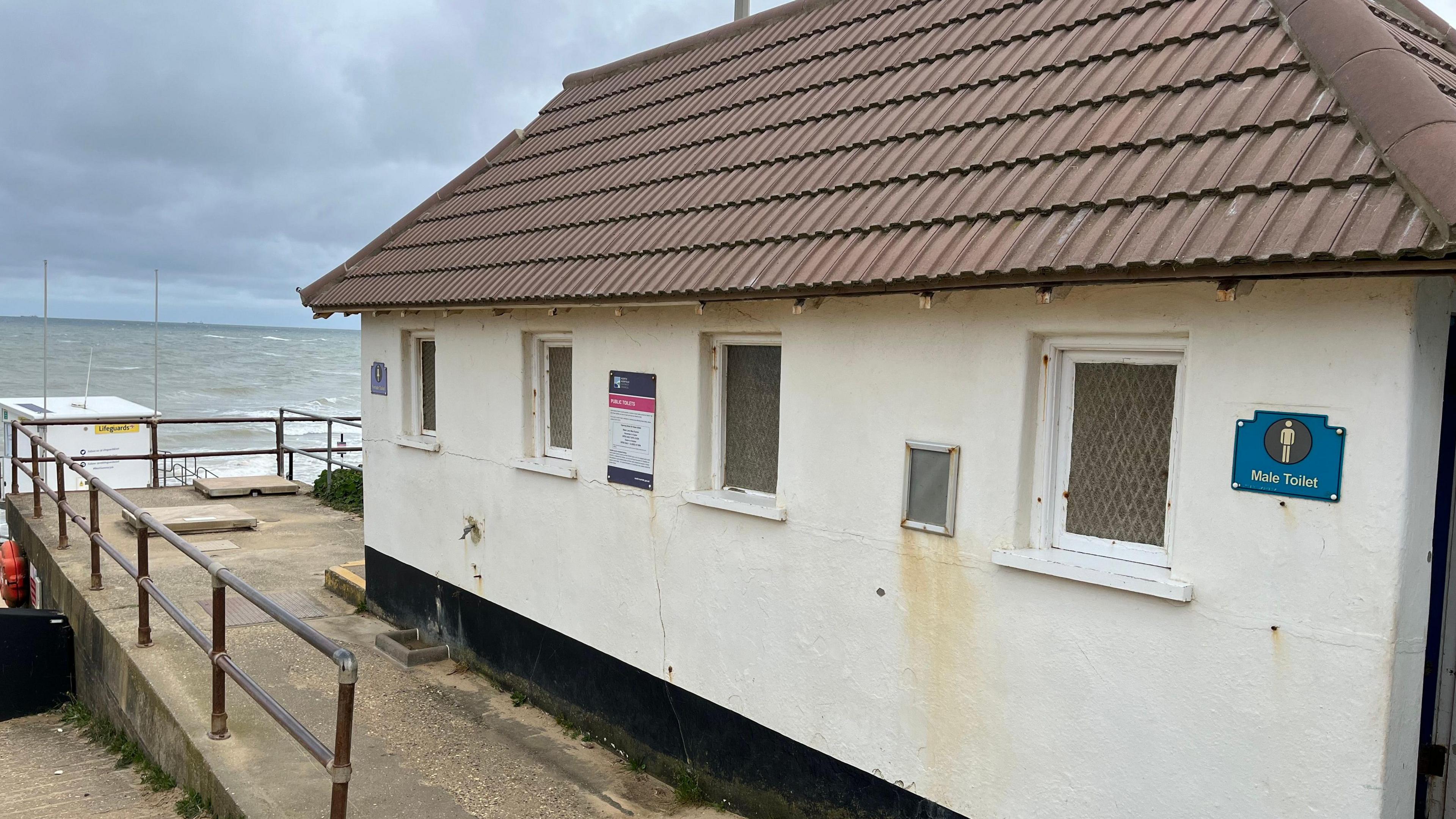 A view of the public toilets at West Runton