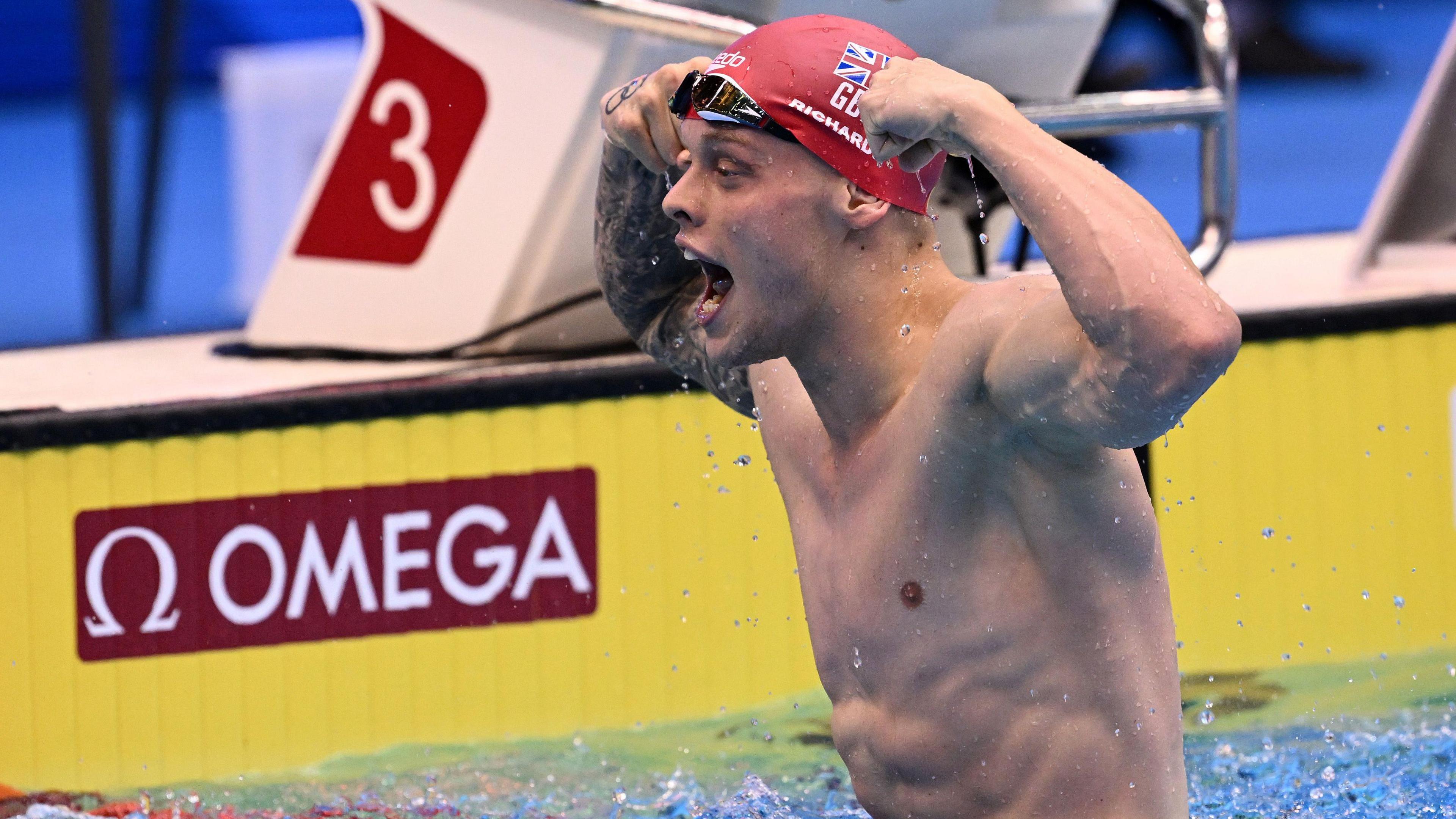 Richards won his first major individual title in the men's 200m freestyle at the 2023 World Aquatics Championships