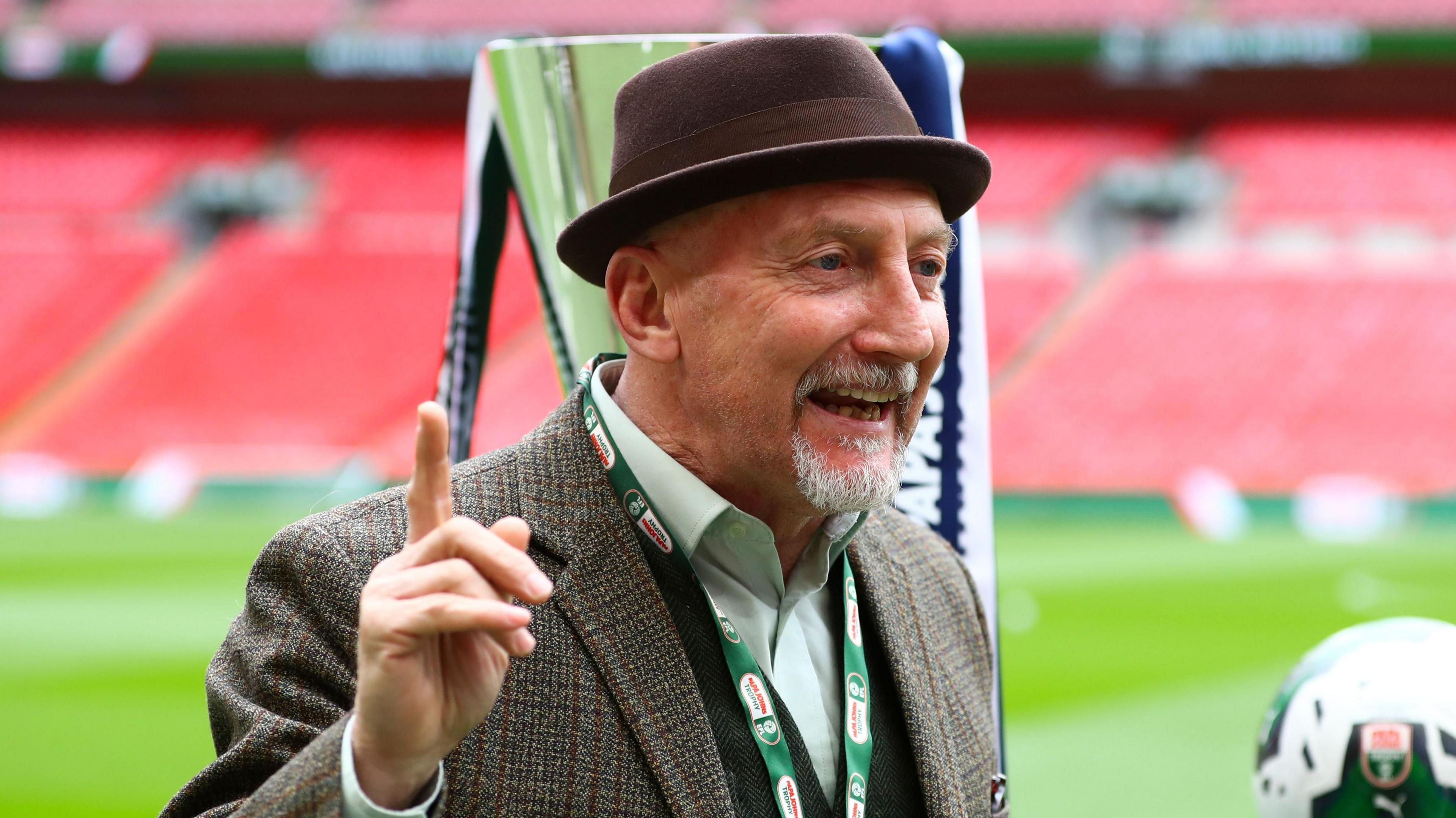 Ian Holloway at the 2023 Papa John's Trophy Final at Wembley