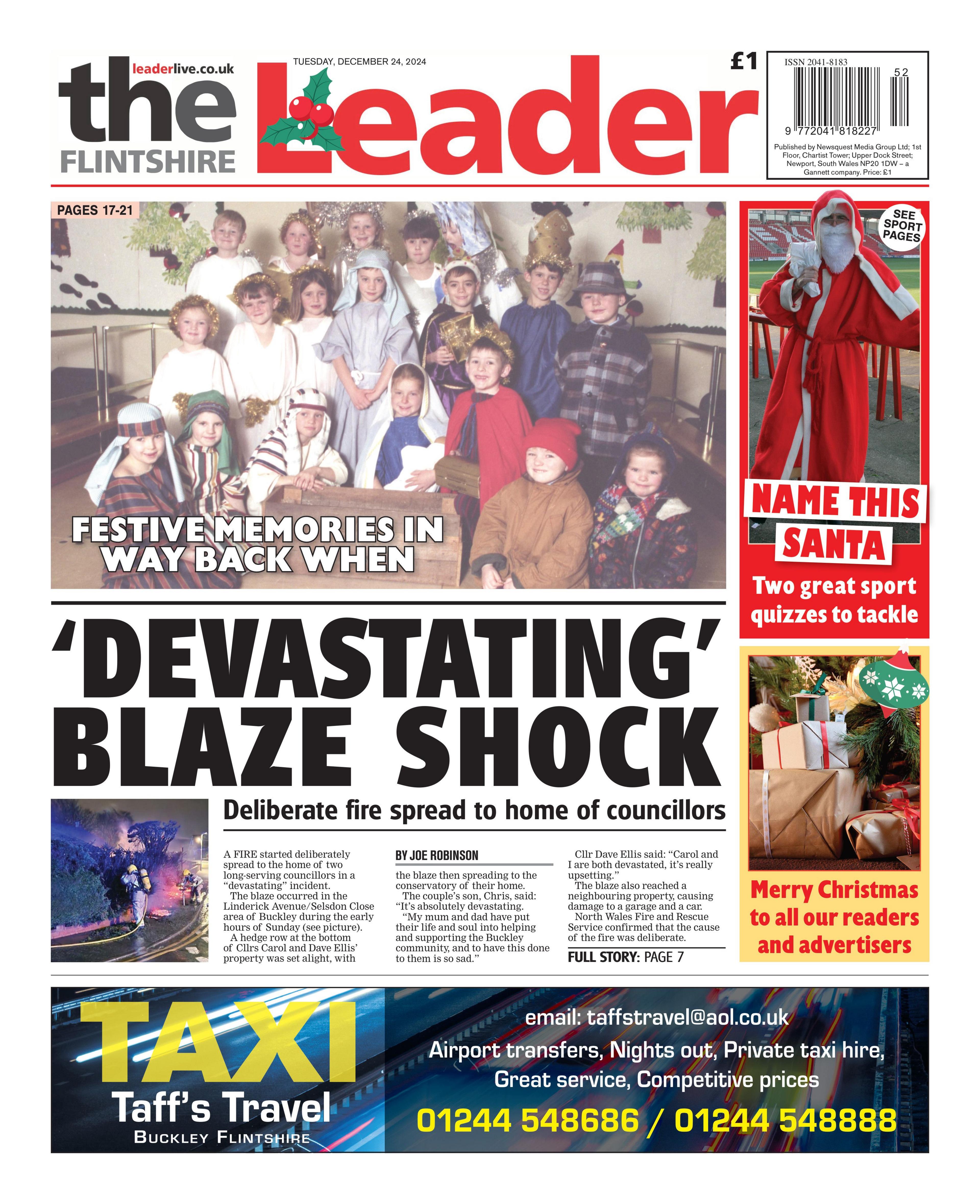 Flintshire Leader front page