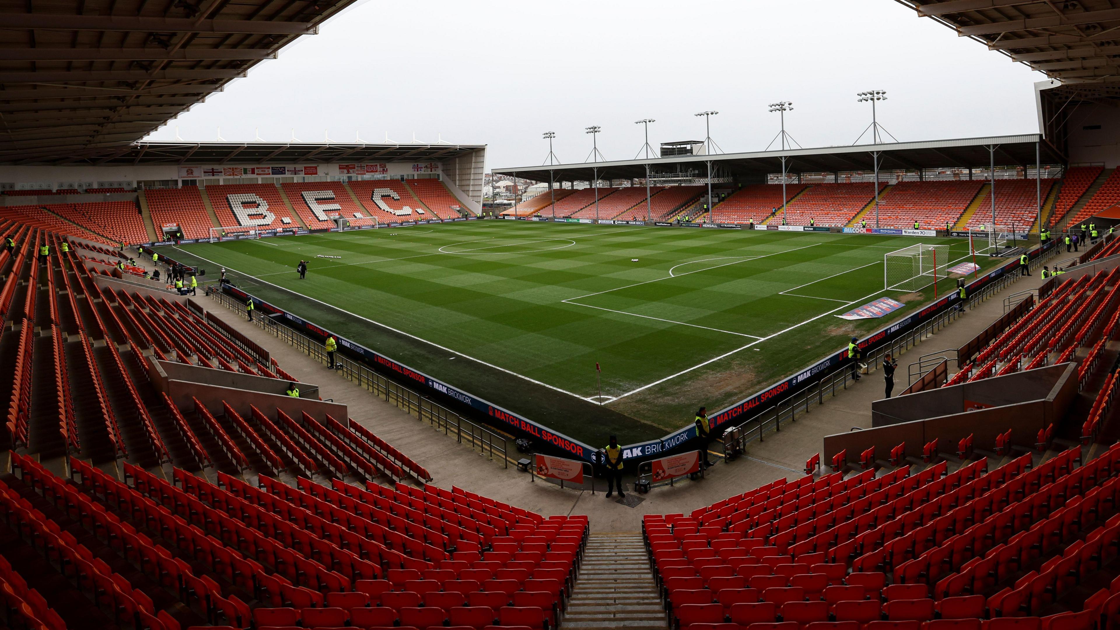 A general view of Blackpool's Bloomfield Road home