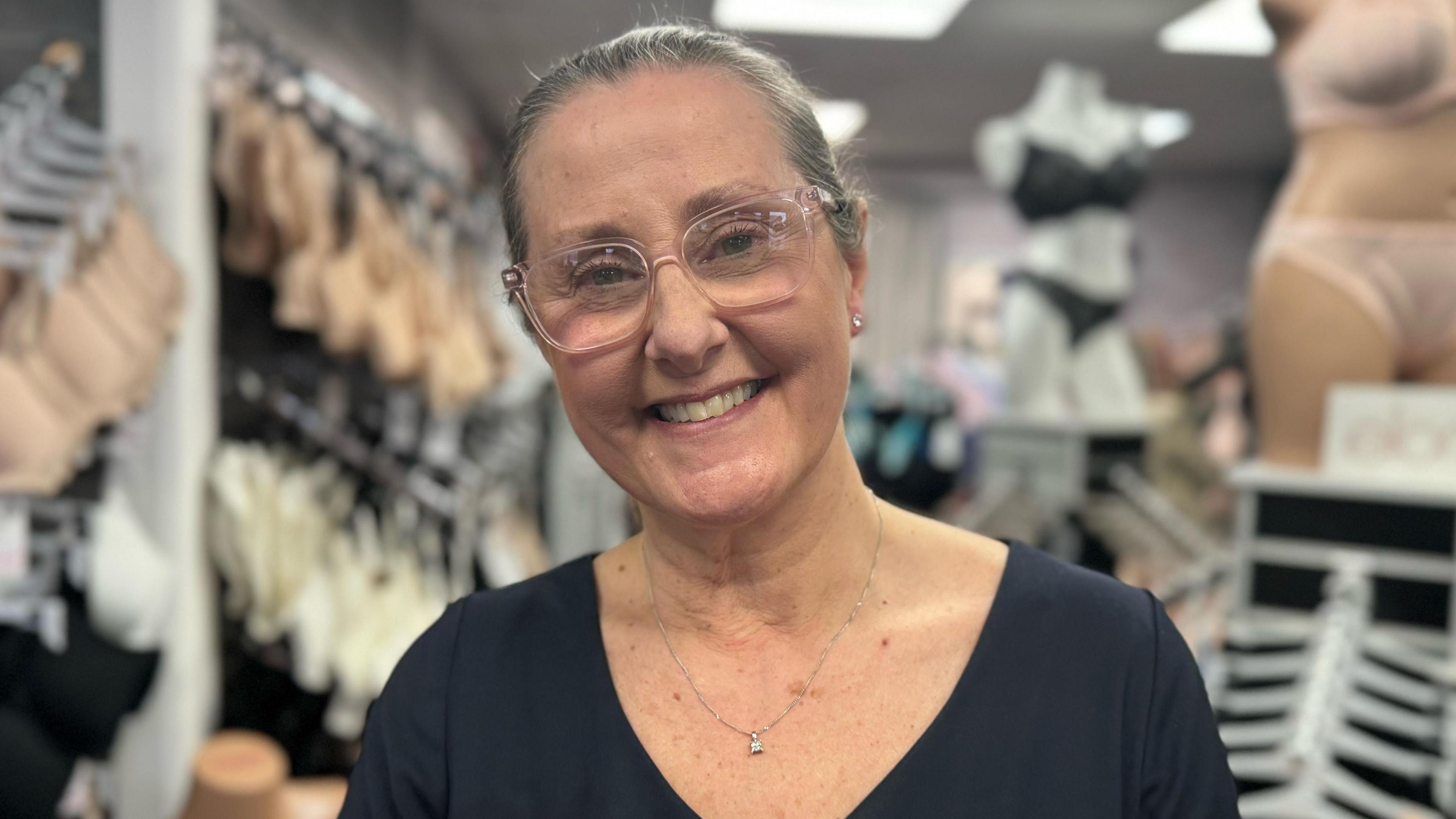 Janice Holmes, bra shop owner 