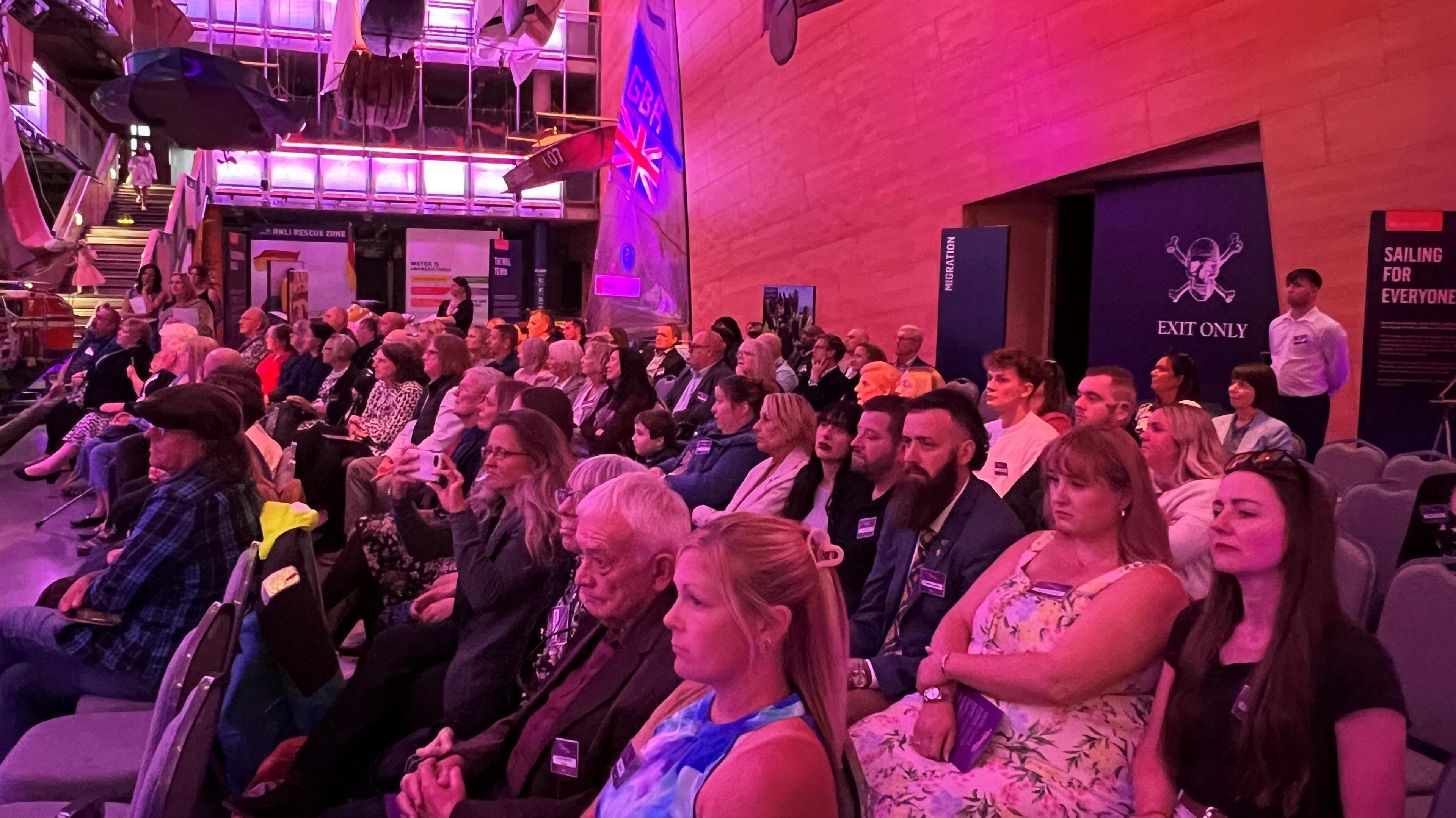 The 2024 Make A Difference awards - crowd sits waiting for awards