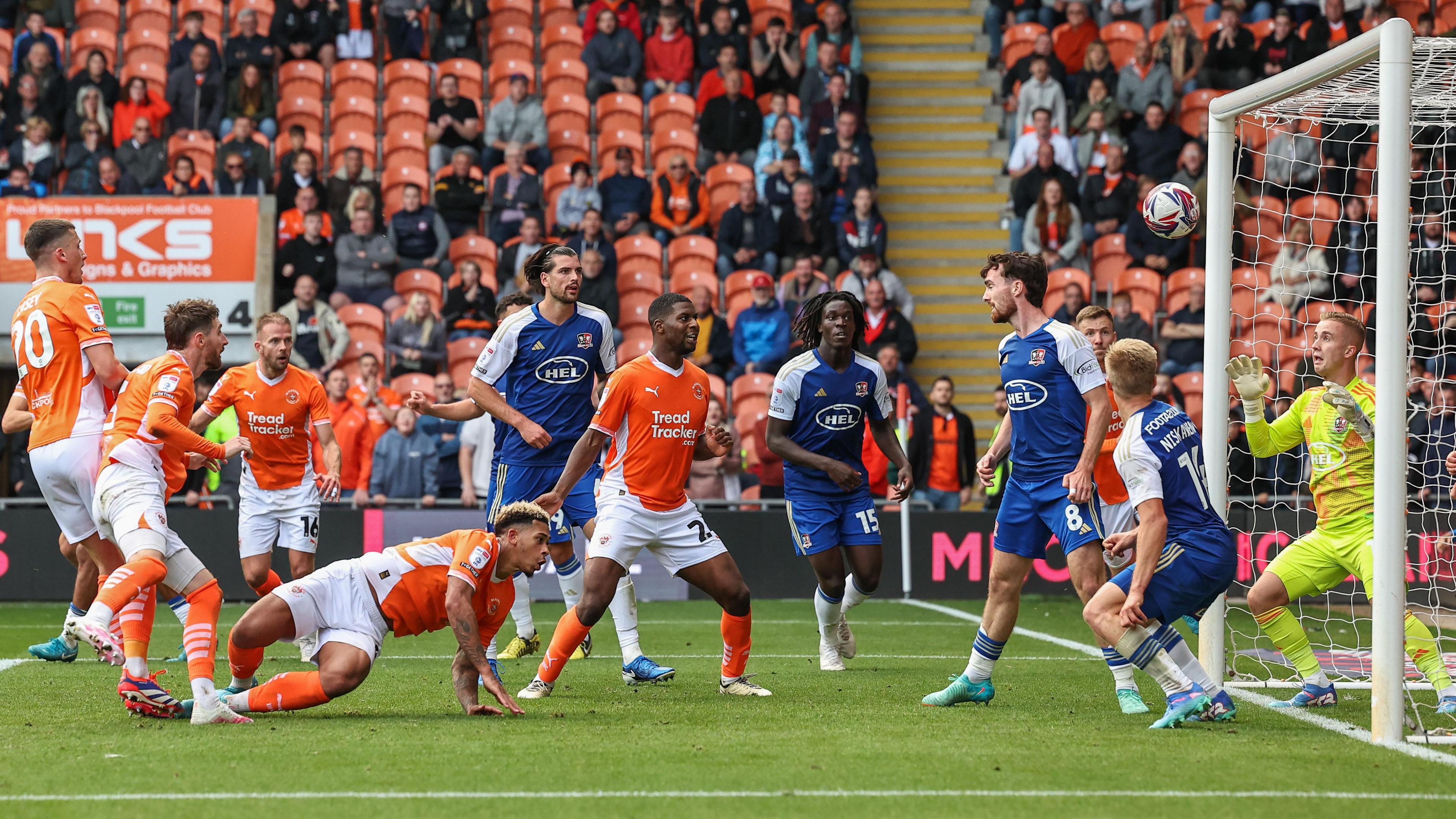 James Husband's goal for Blackpool in the fourth minute of stoppage time