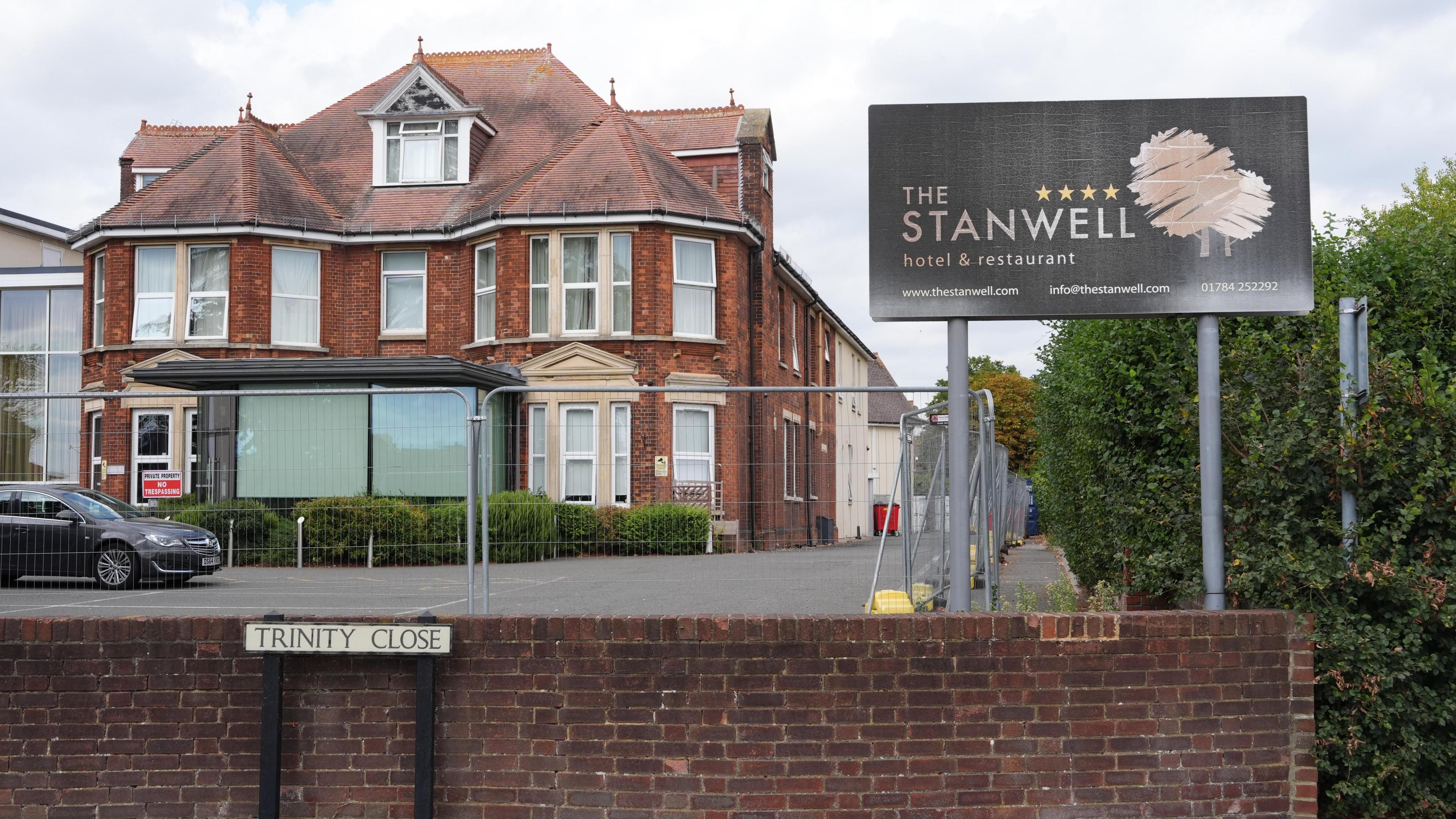 General view of The Stanwell hotel in Staines, Surrey.