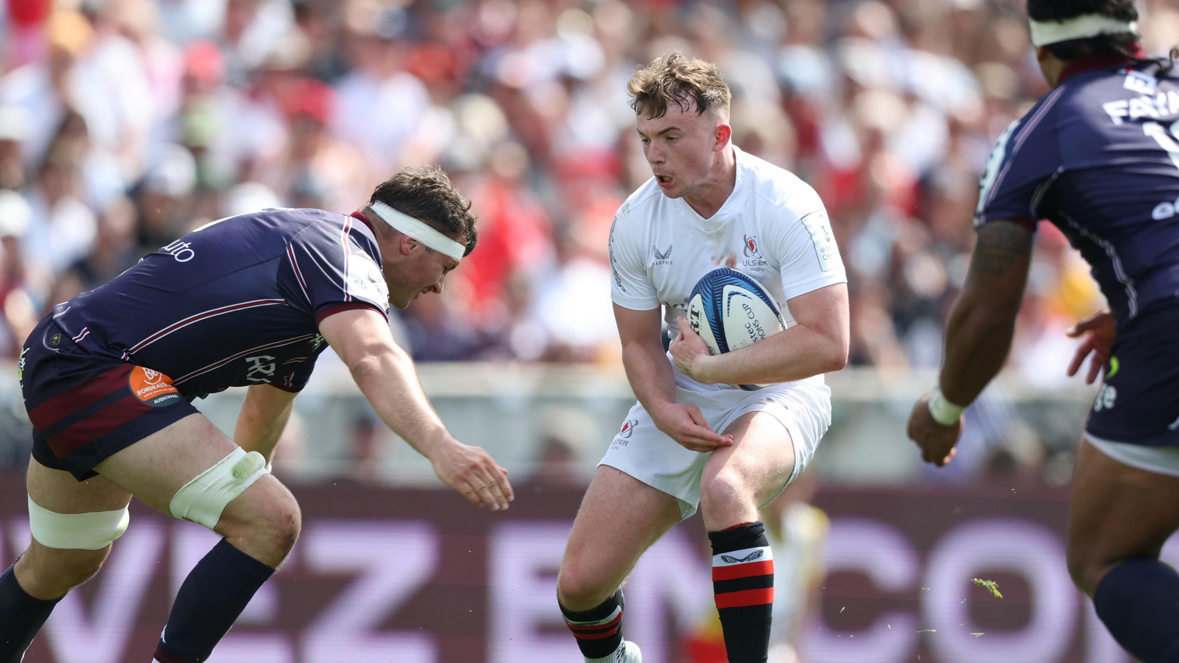 Jack Murphy in action against Bordeaux