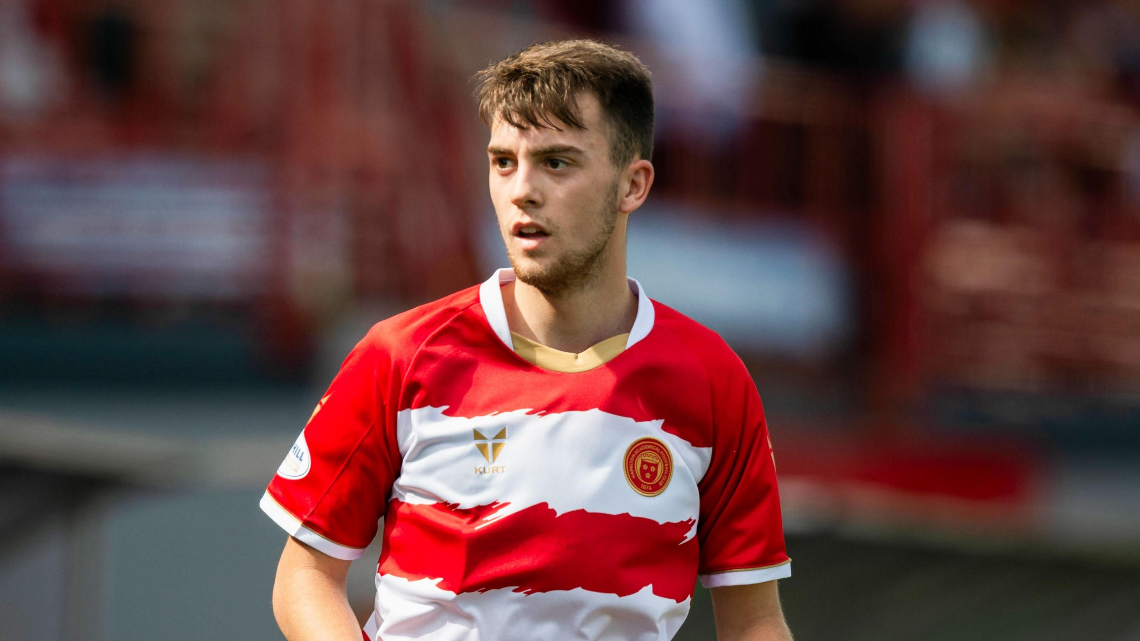 Jack Hamilton in action for Hamilton Academical