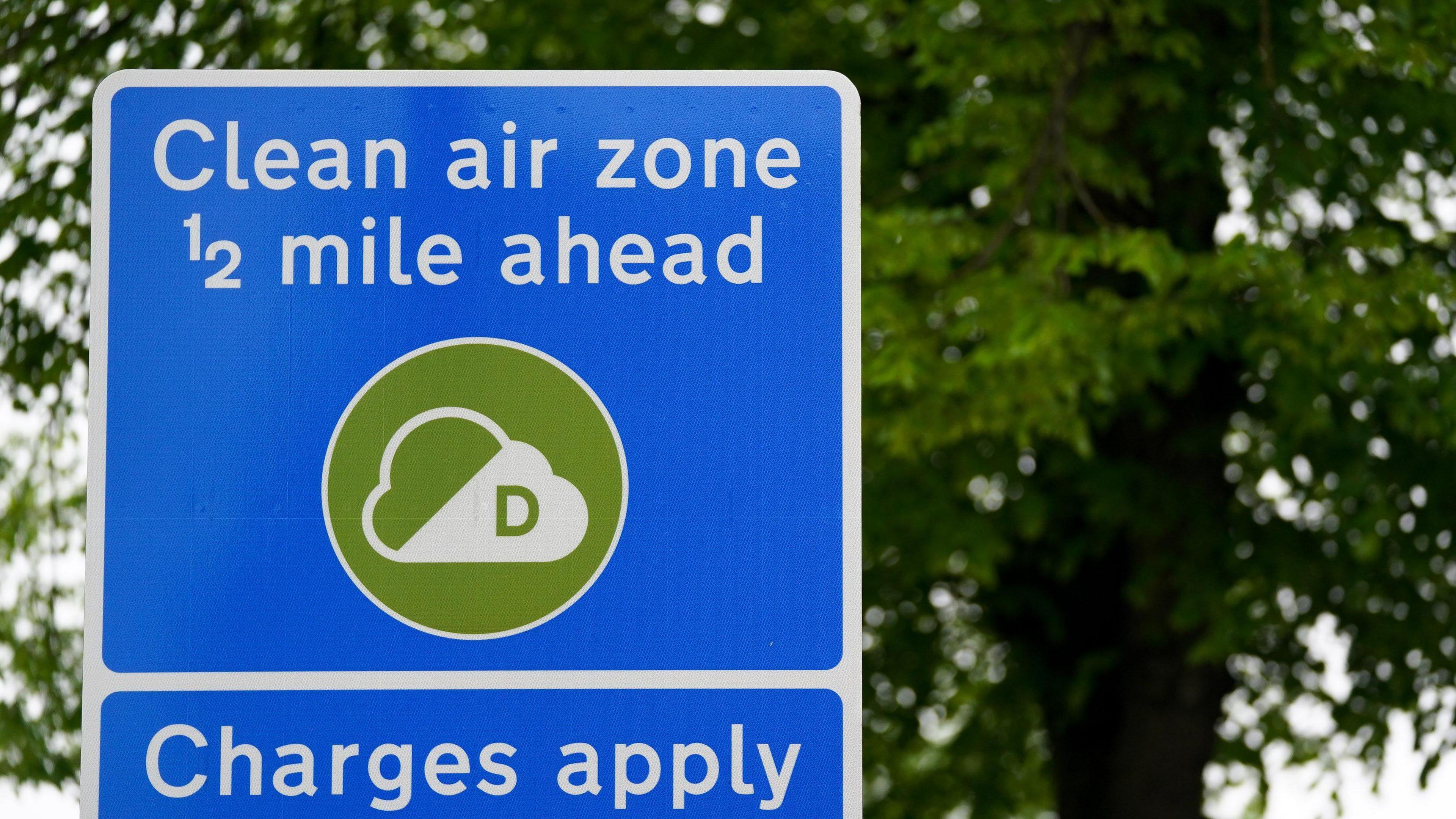 Clean air zone sign