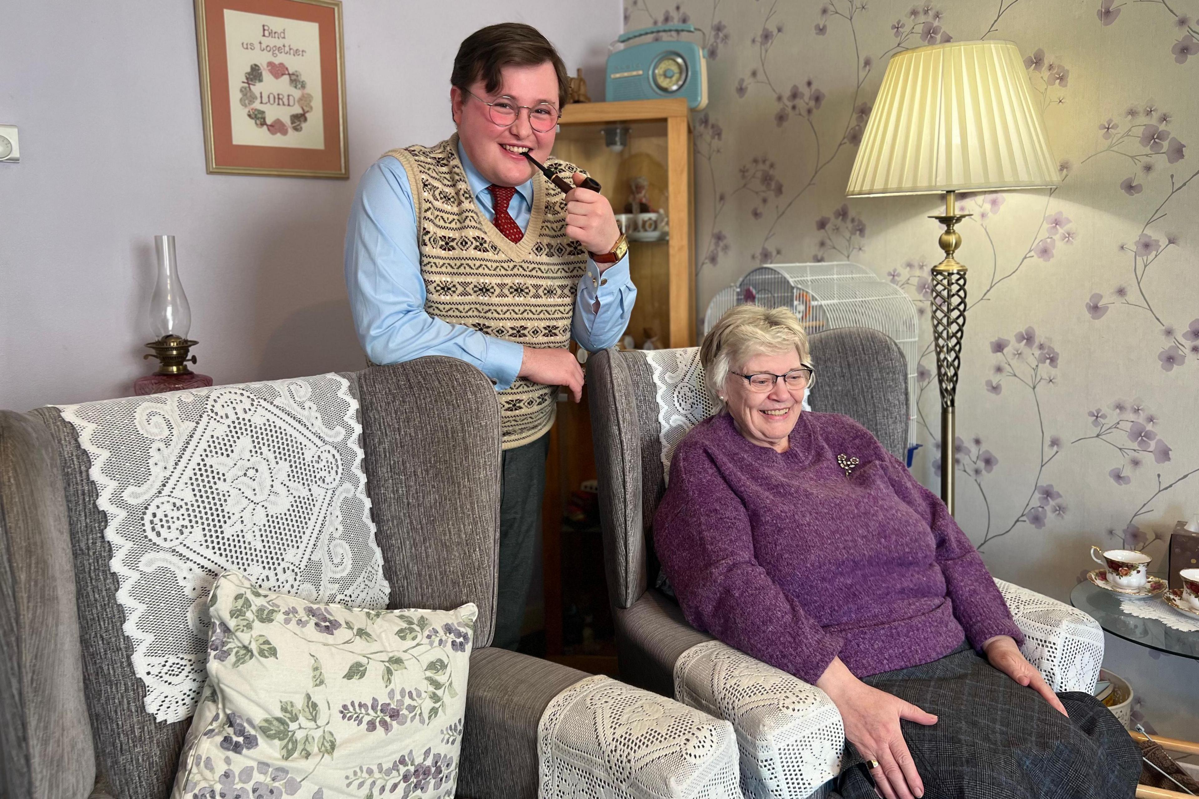 Callum and his grandmother