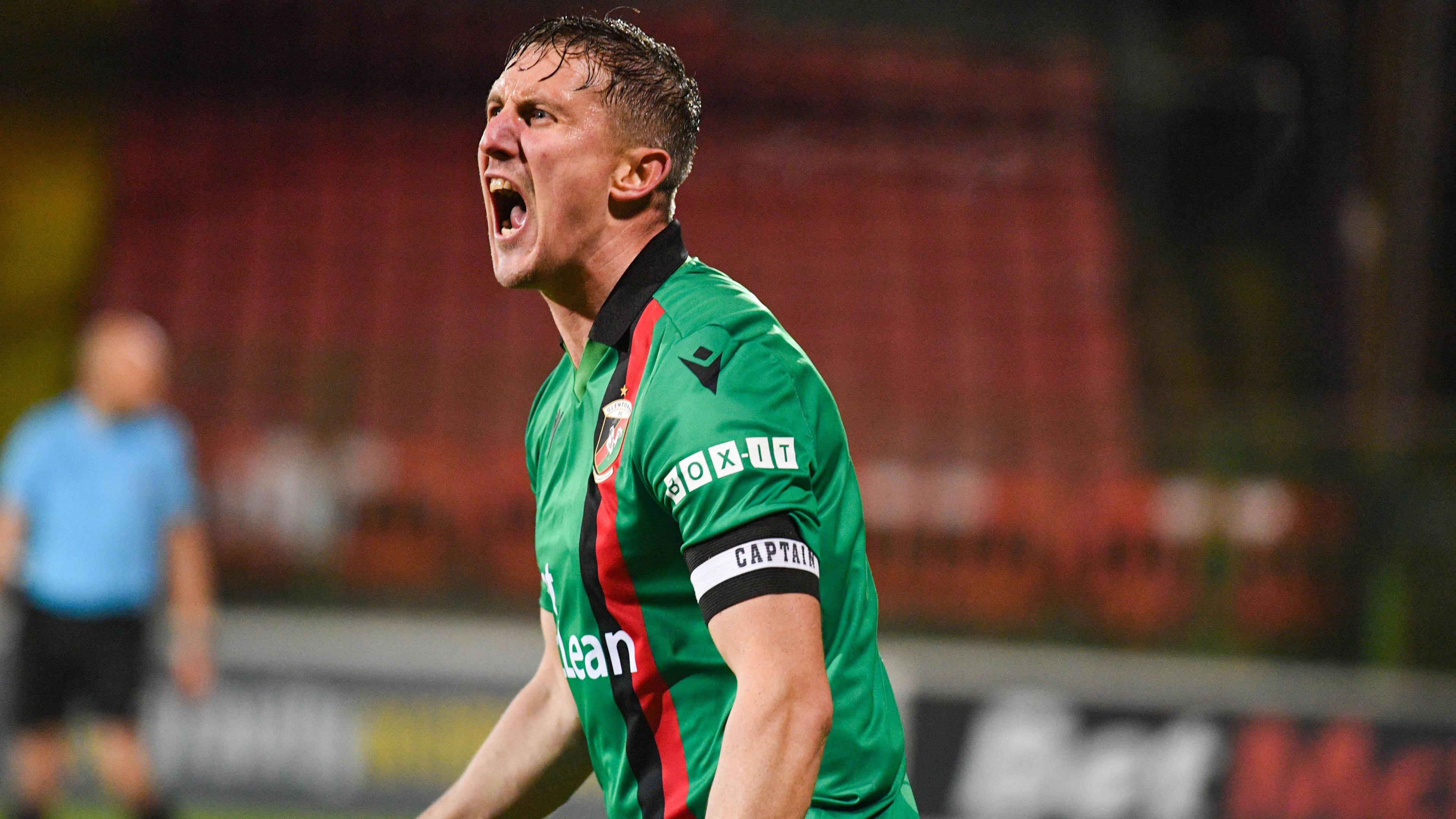 Marcus Kane celebrates