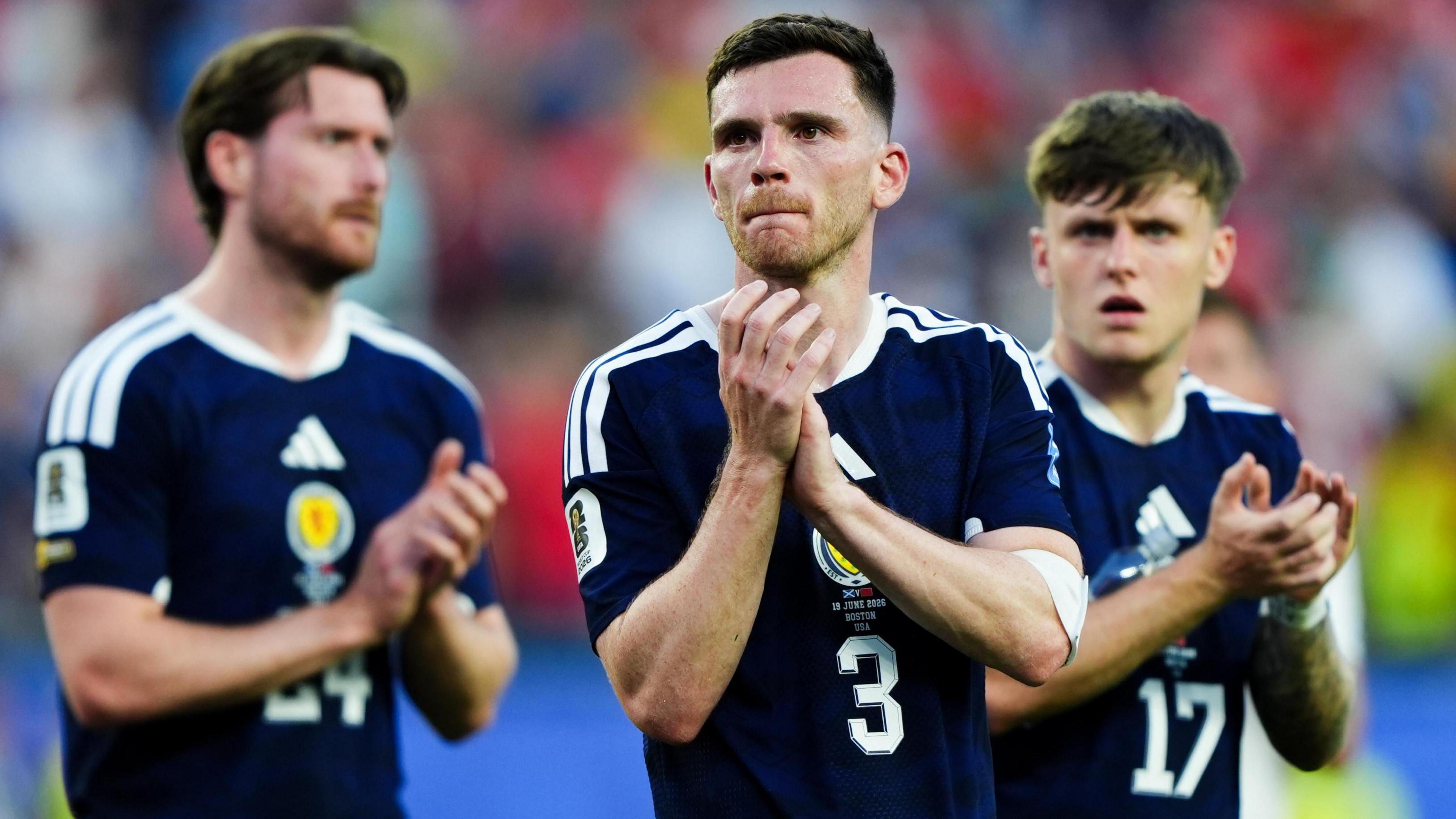 Scotland's Andy Robertson following the World Cup Group C match at the Boston Stadium, Foxborough.
