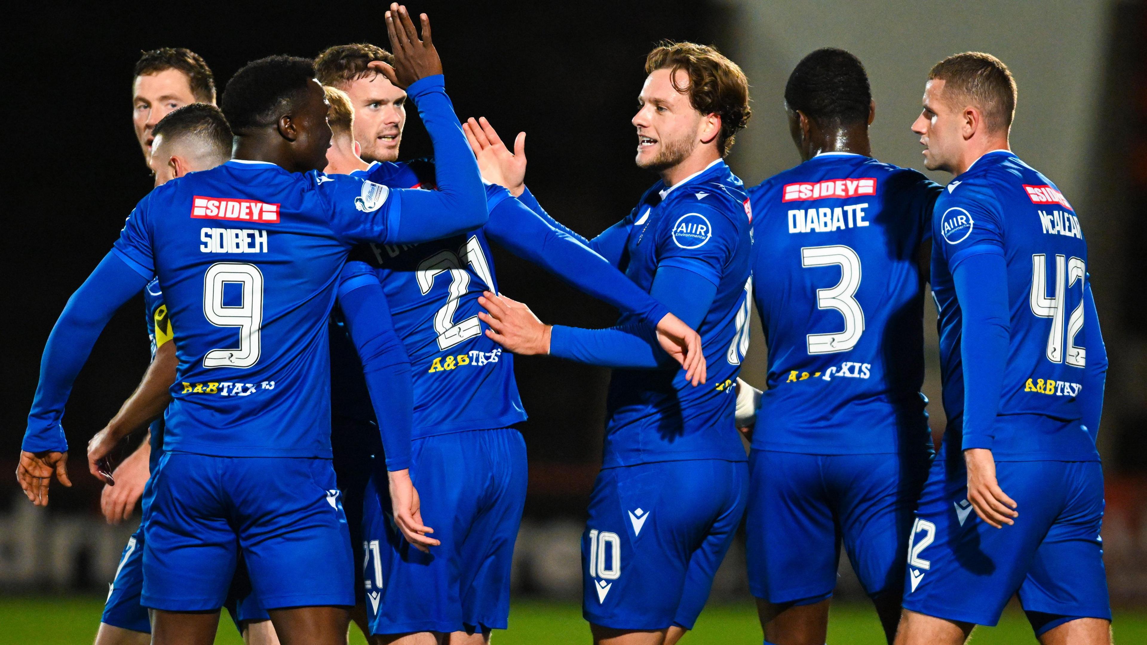 St Johnstone celebrate