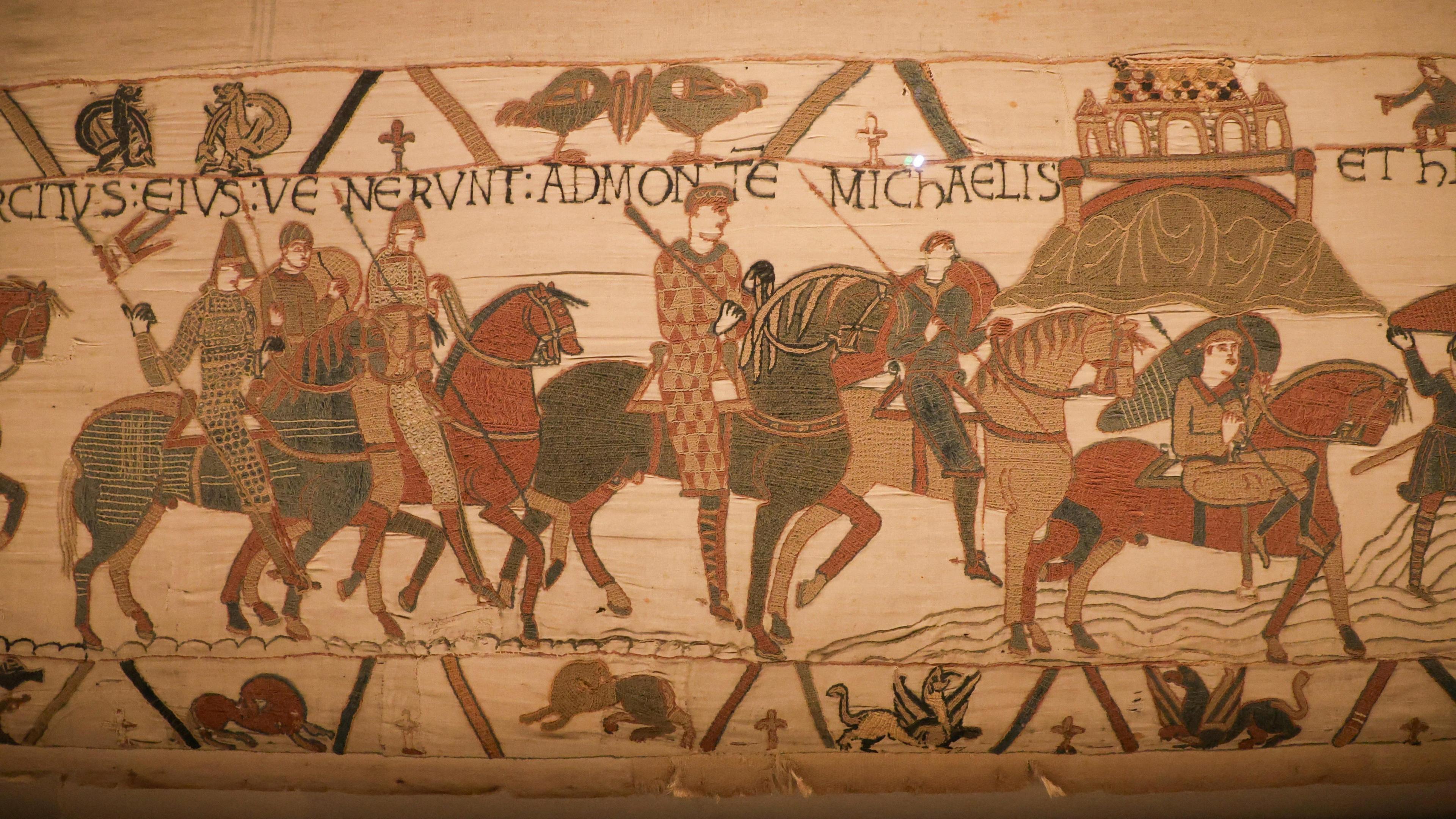 A section of the tapestry.