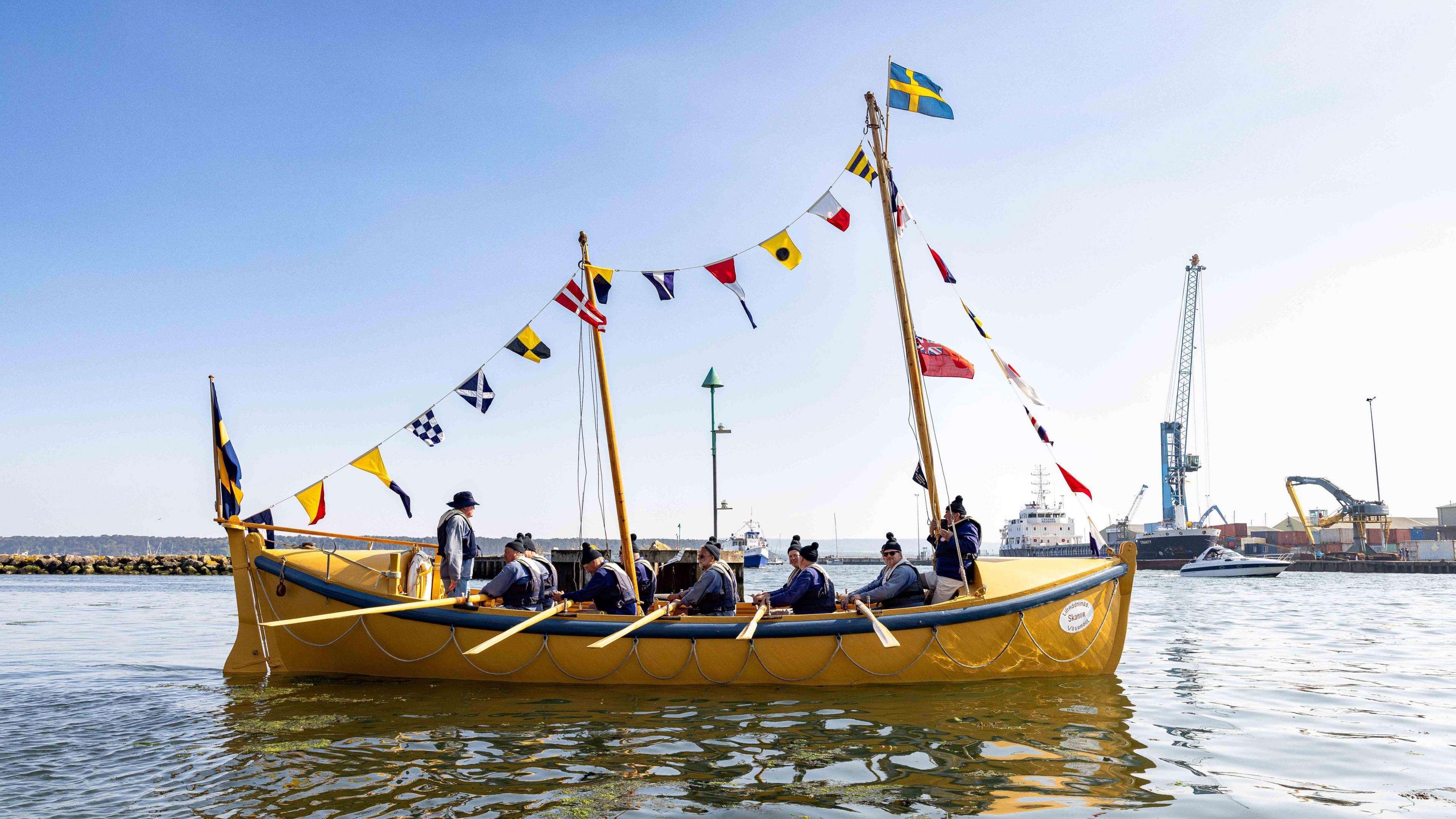 Swedish rowing lifeboat from 1868.