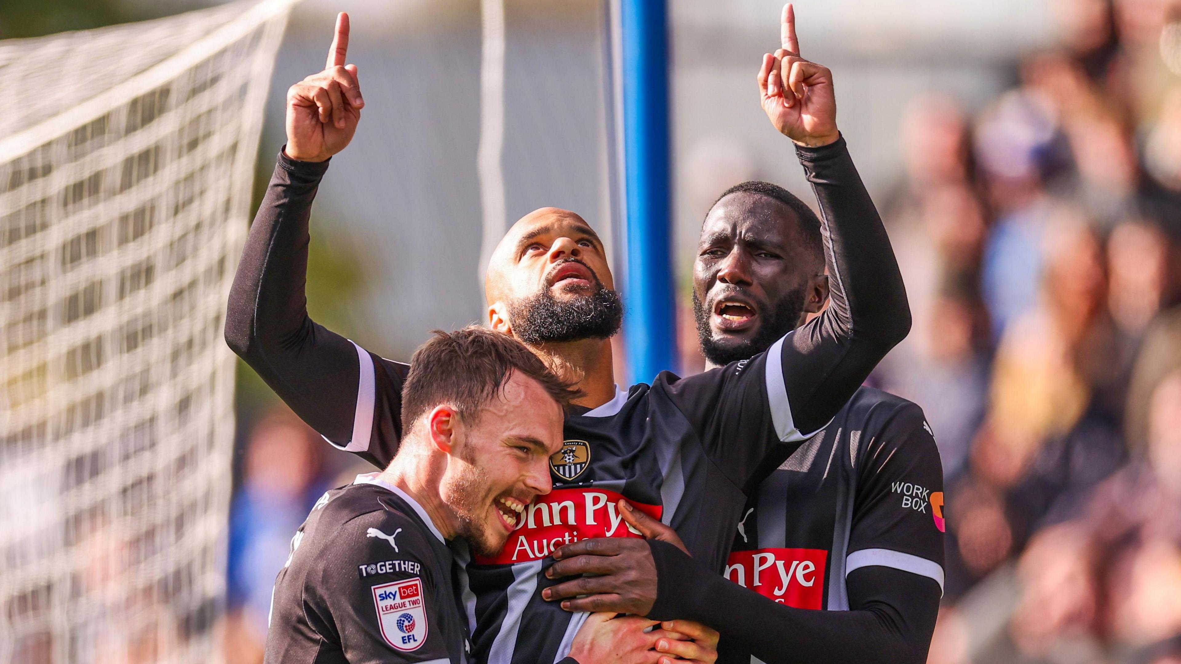 Notts County celebrate David McGoldrick's goal 