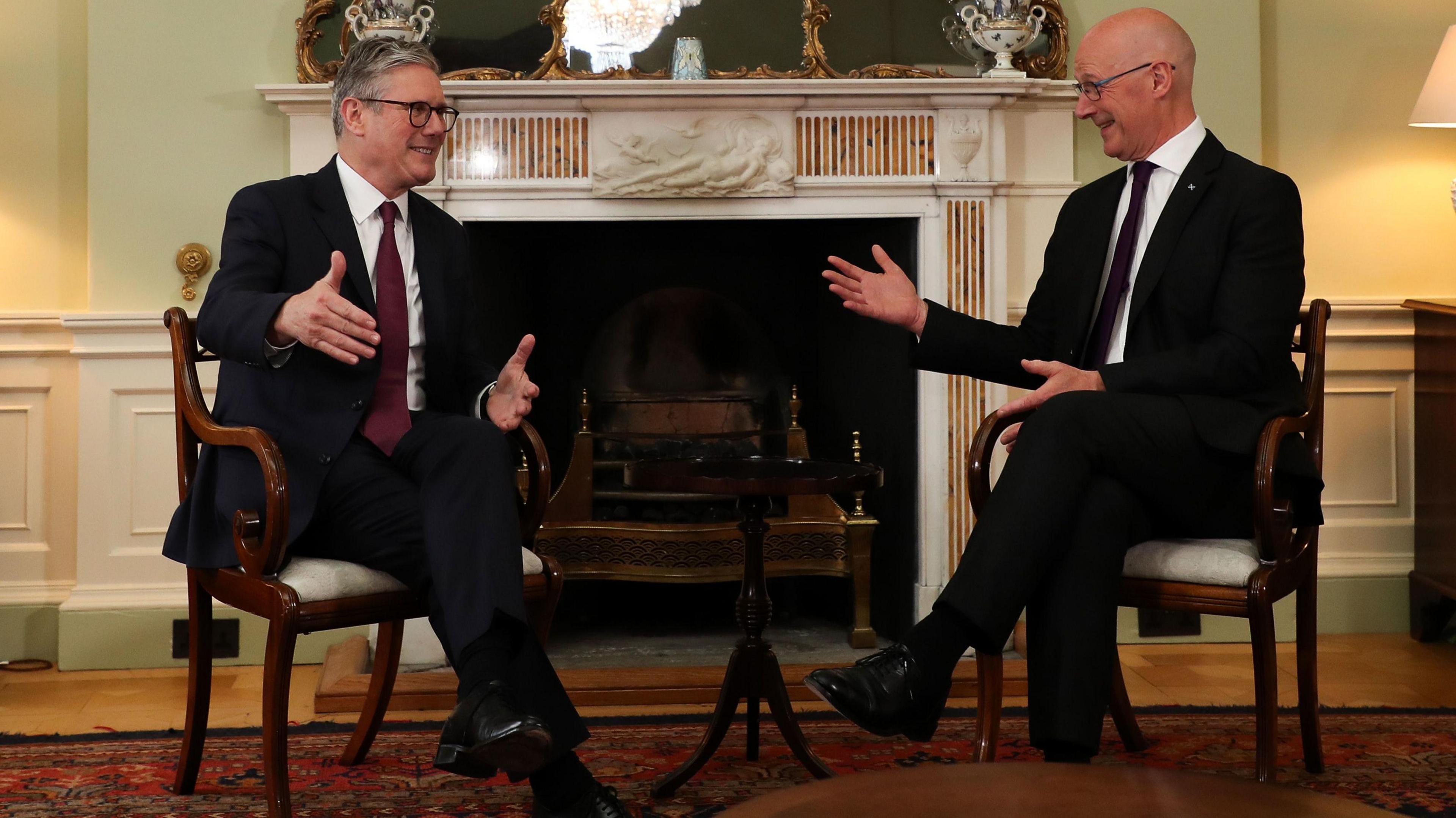 Prime Minister Keir Starmer discussed Grangemouth with First Minister John Swinney on Sunday 