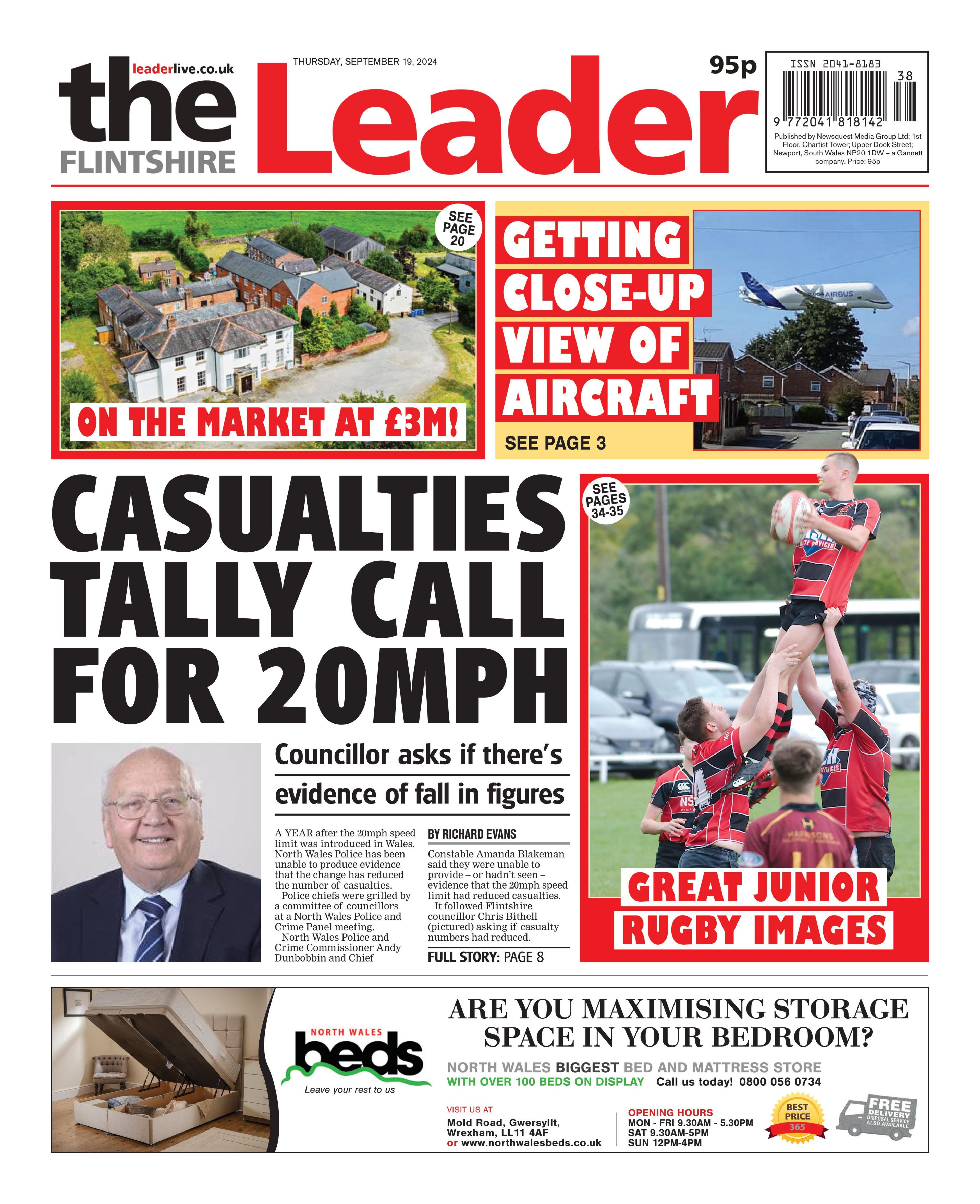 Flintshire Leader front page 