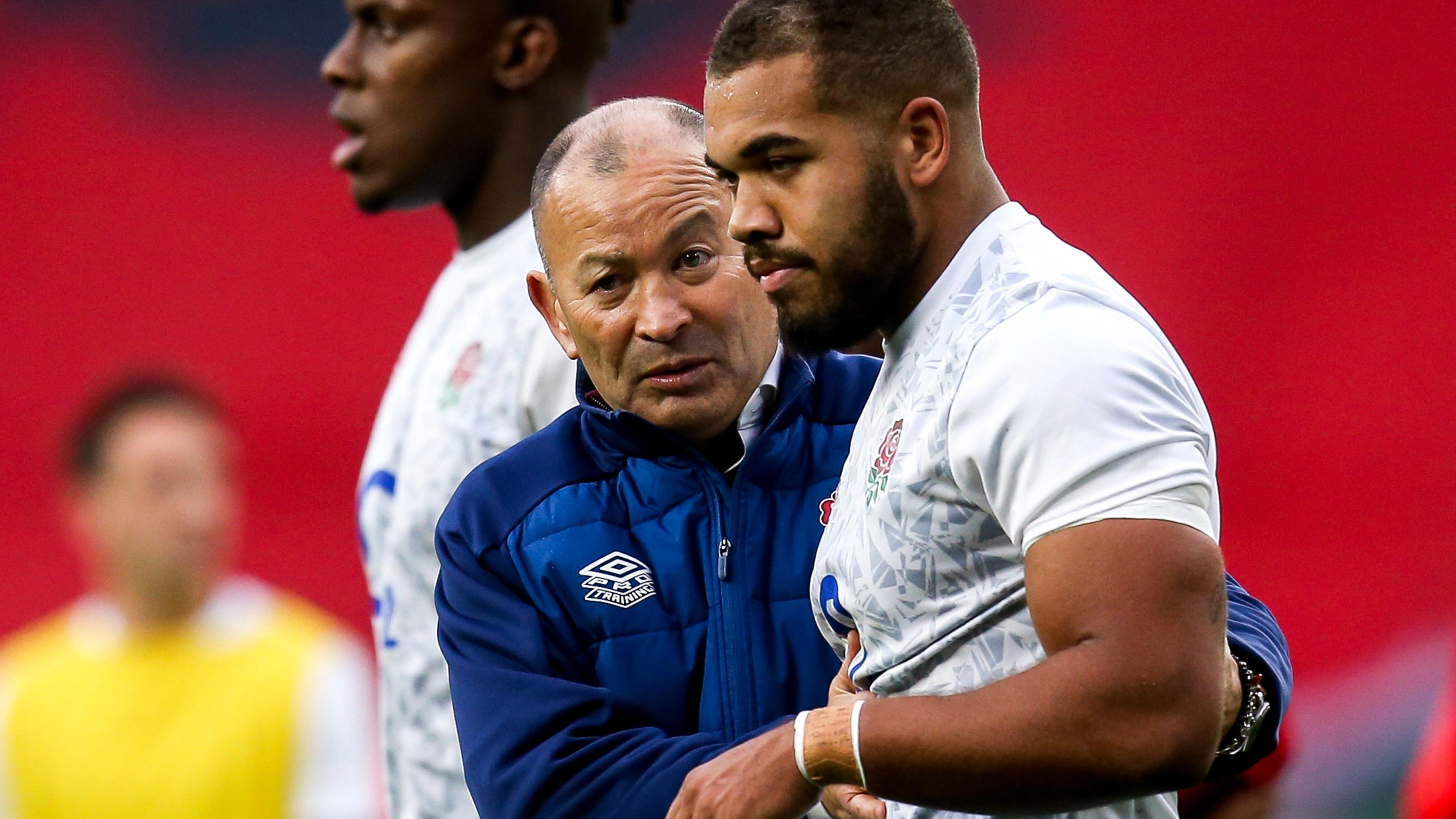 Eddie Jones and Ollie Lawrence