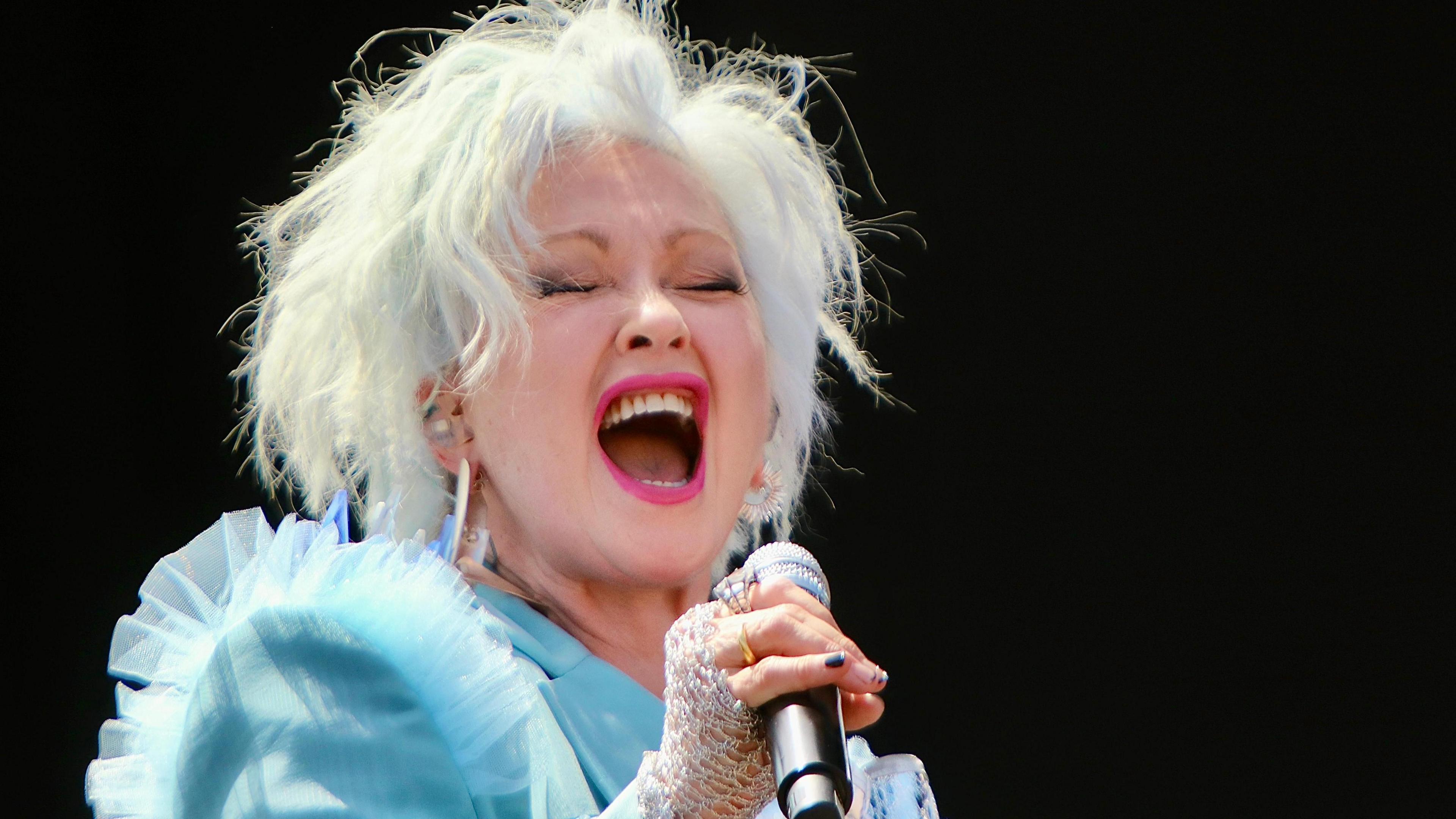 Cyndi Lauper performs at Glastonbury on Saturday 29 June 2024