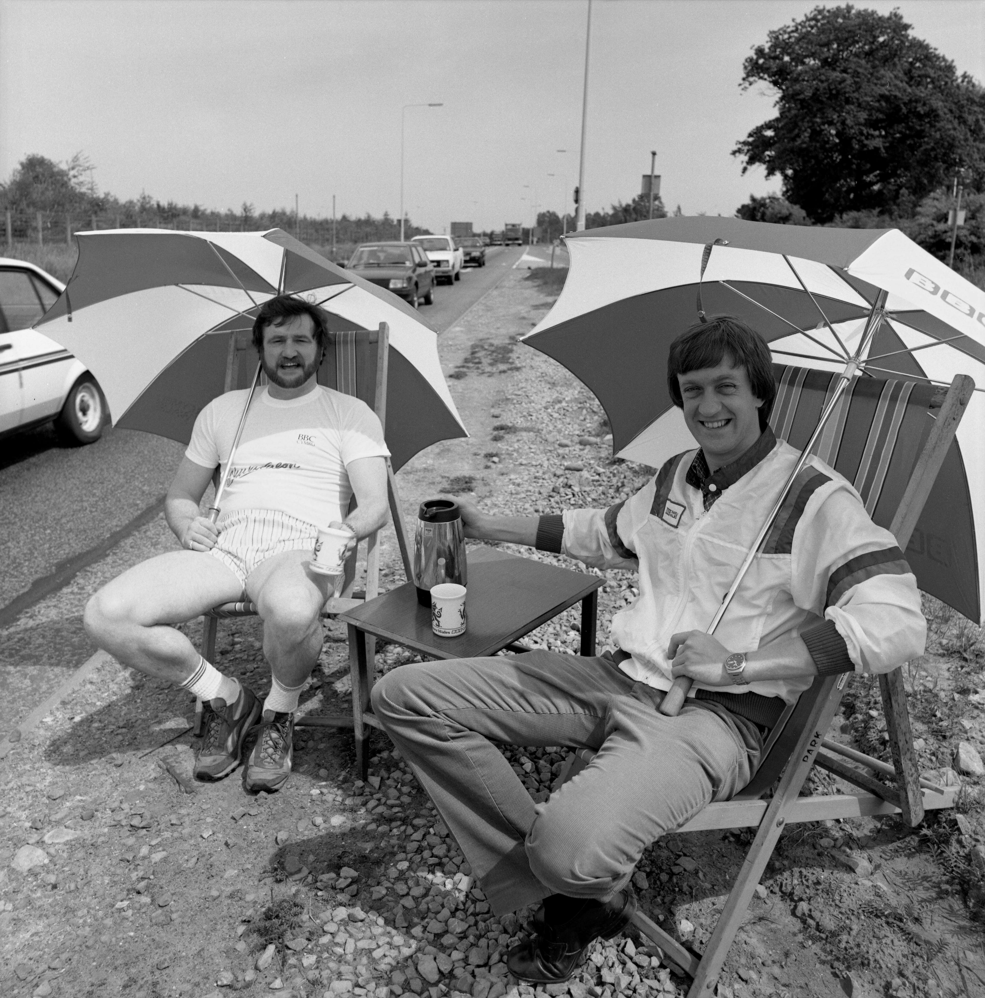 Richard Rees gyda Ray Gravell