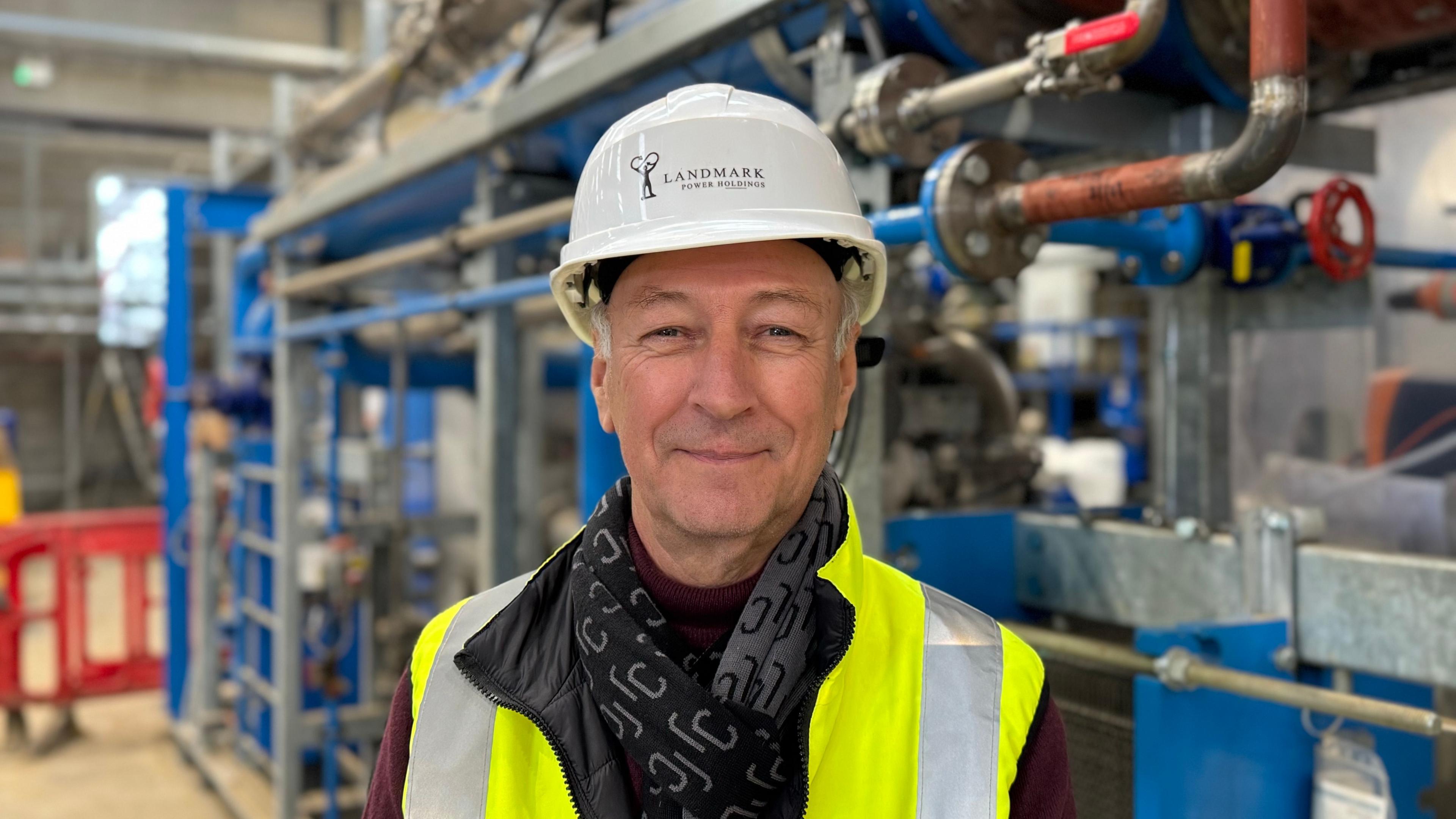 Founder Michael Avison at the carbon capture plant