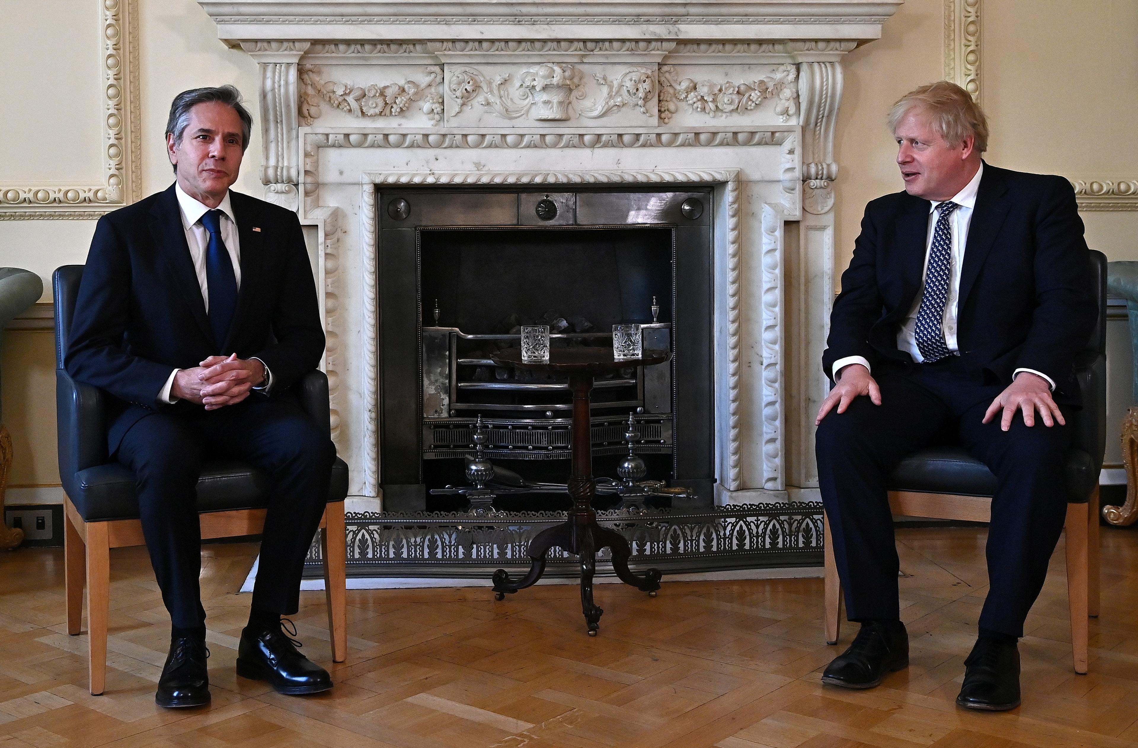 Prime Minister Boris Johnson meets US Secretary of State Antony Blinken