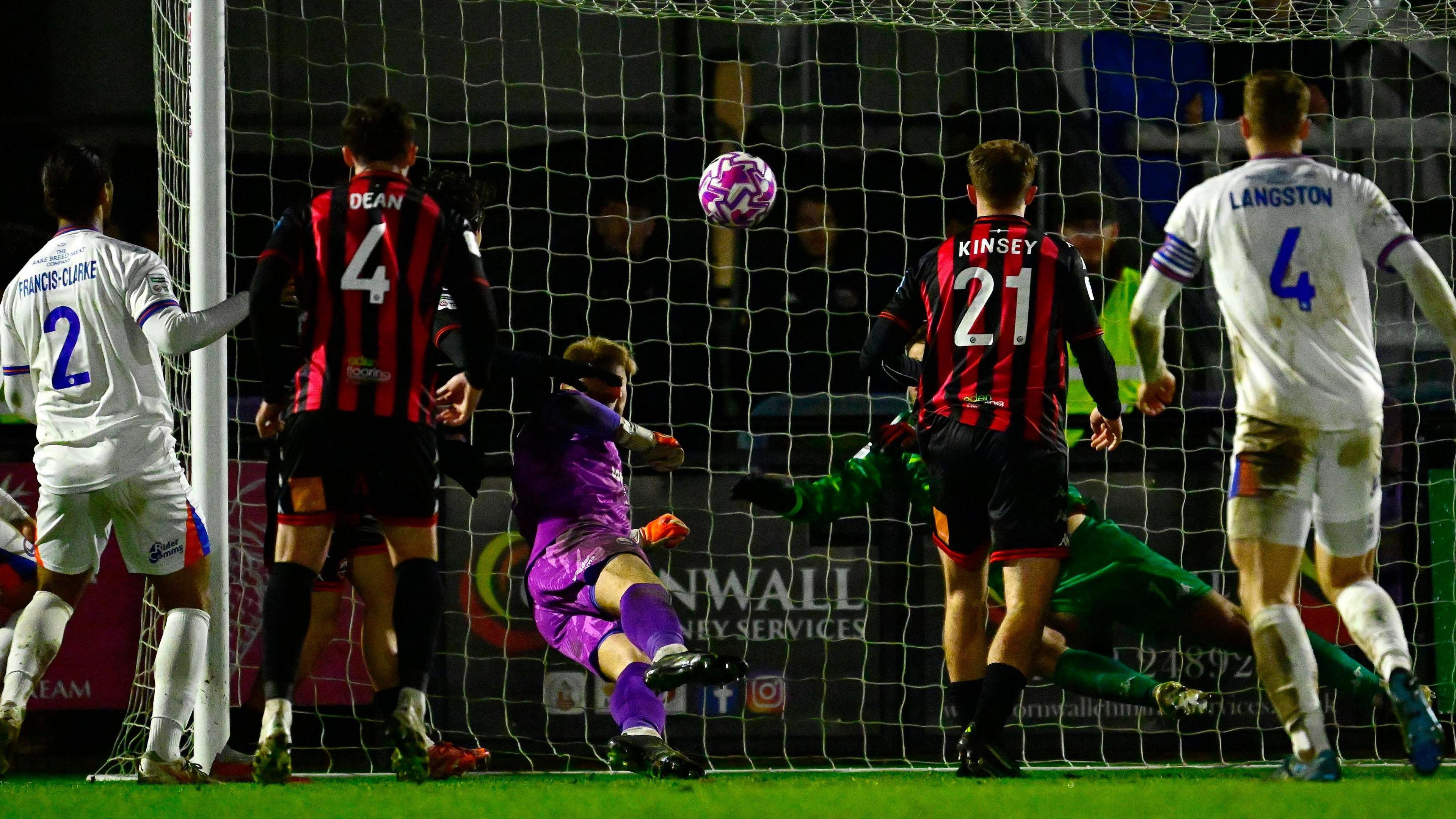 Truro City v Braintree Town in the National League Cup quarter-finals