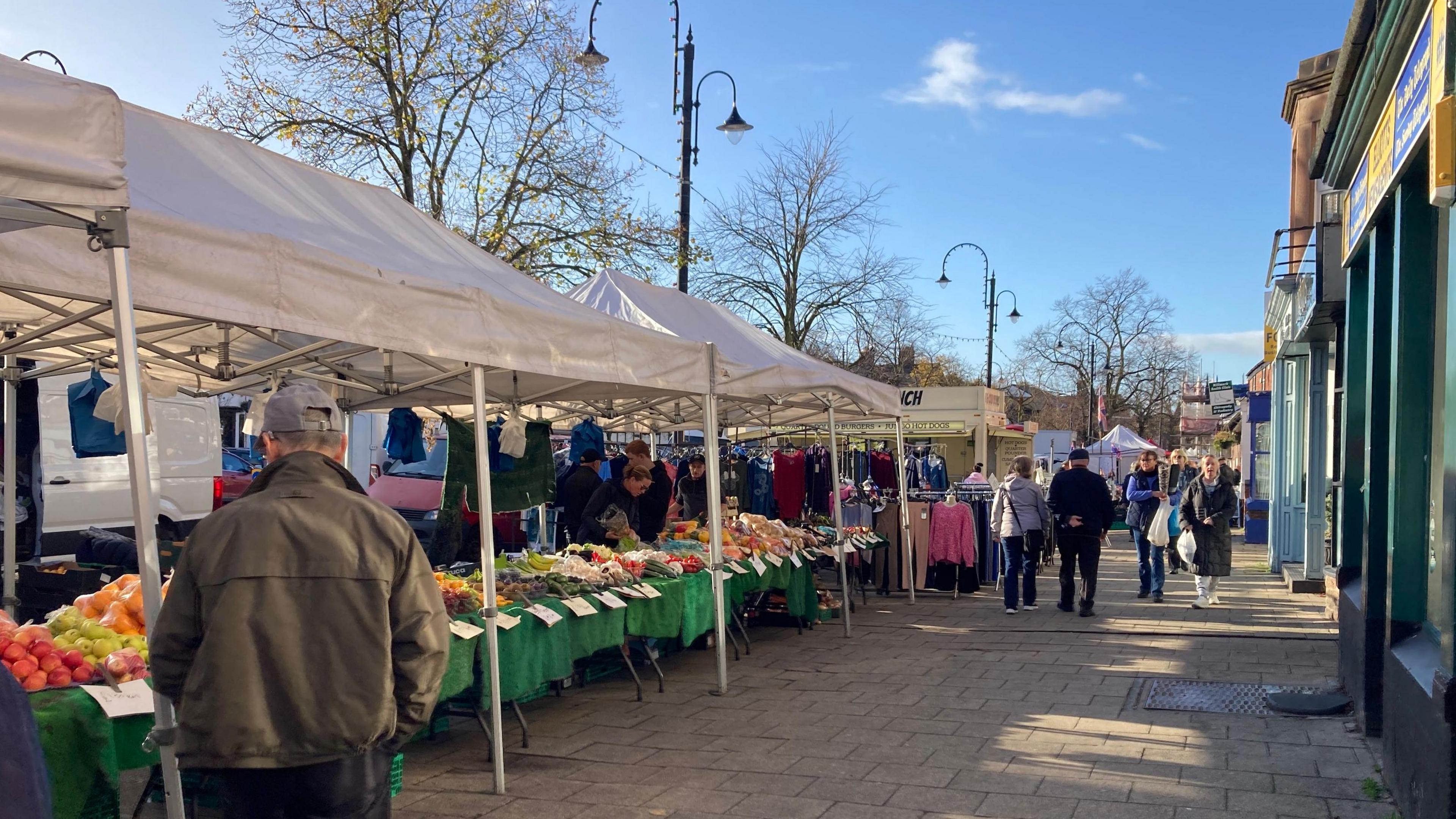 Stalls on Main Street in Frodsham