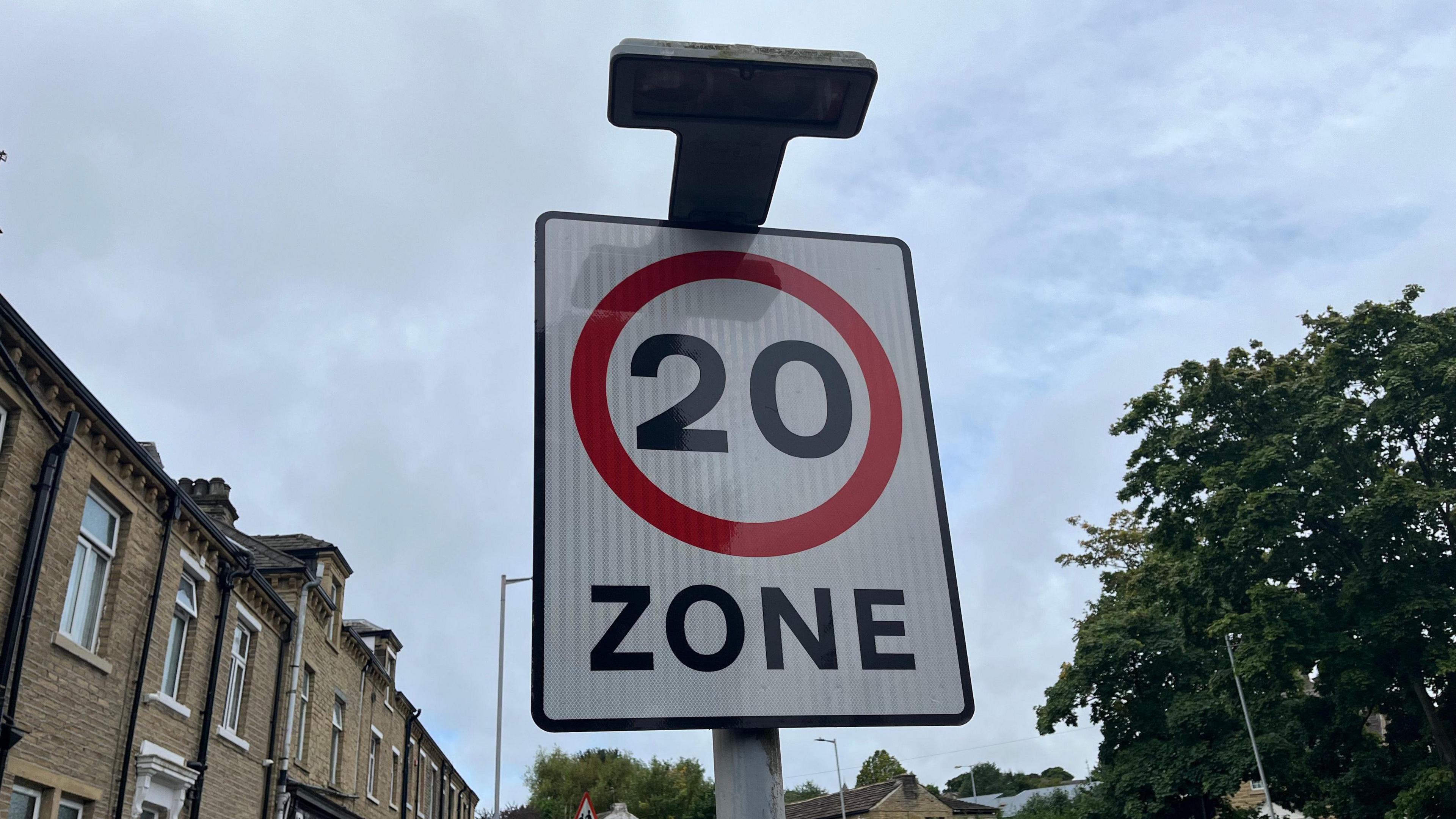 20mph sign in Bradford