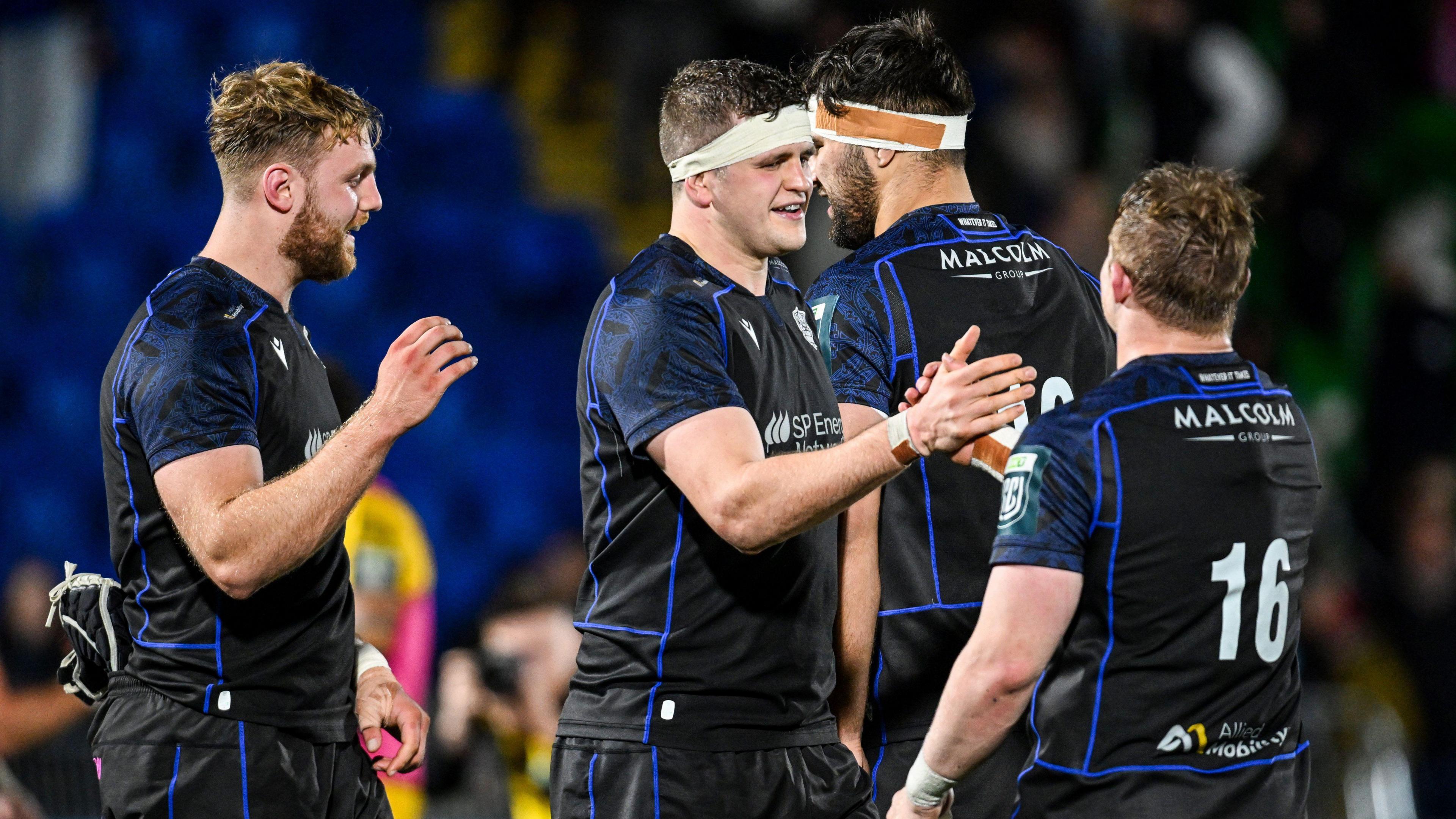 Glasgow Warriors celebrate