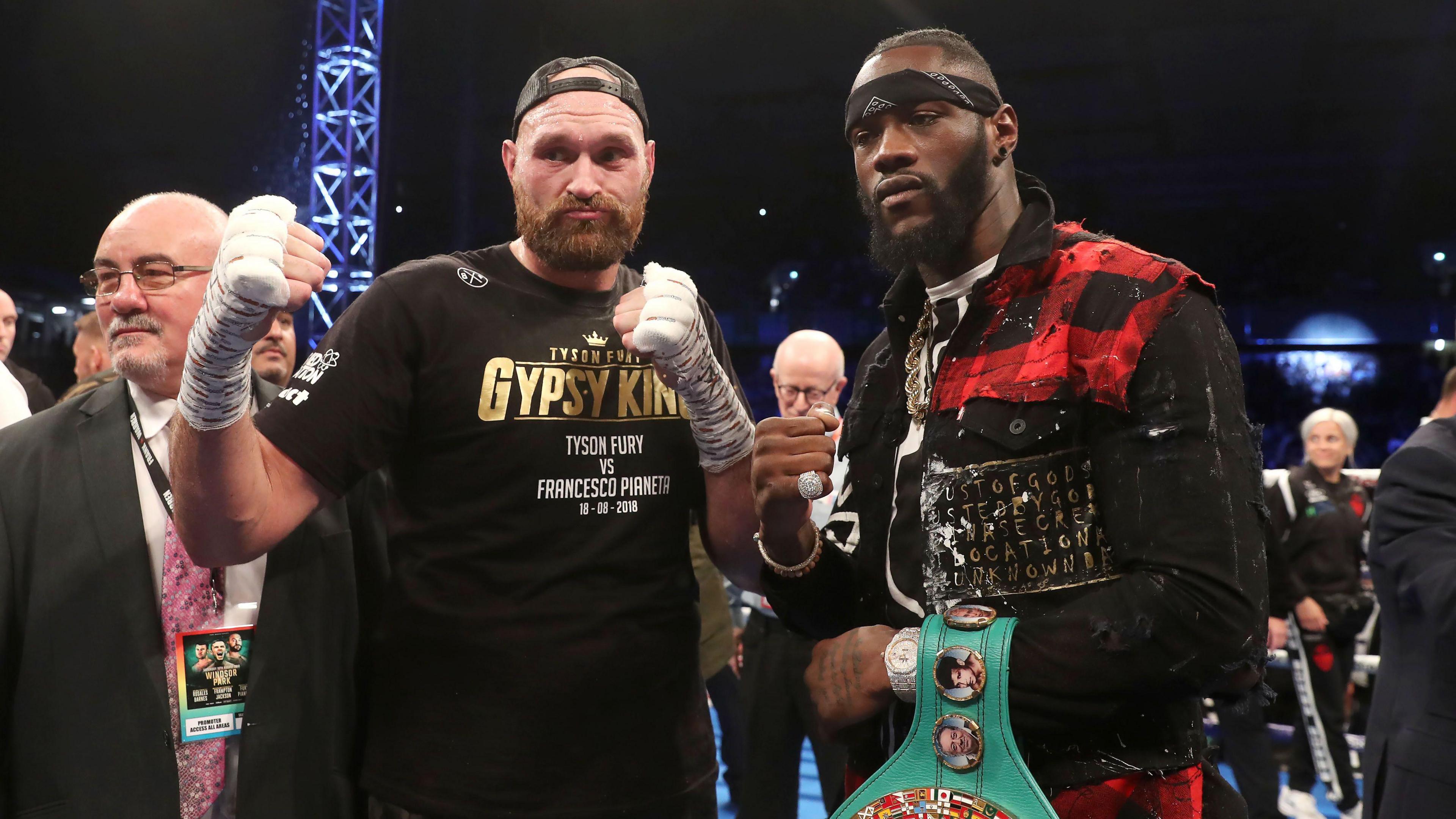 Tyson Fury and Deontay Wilder