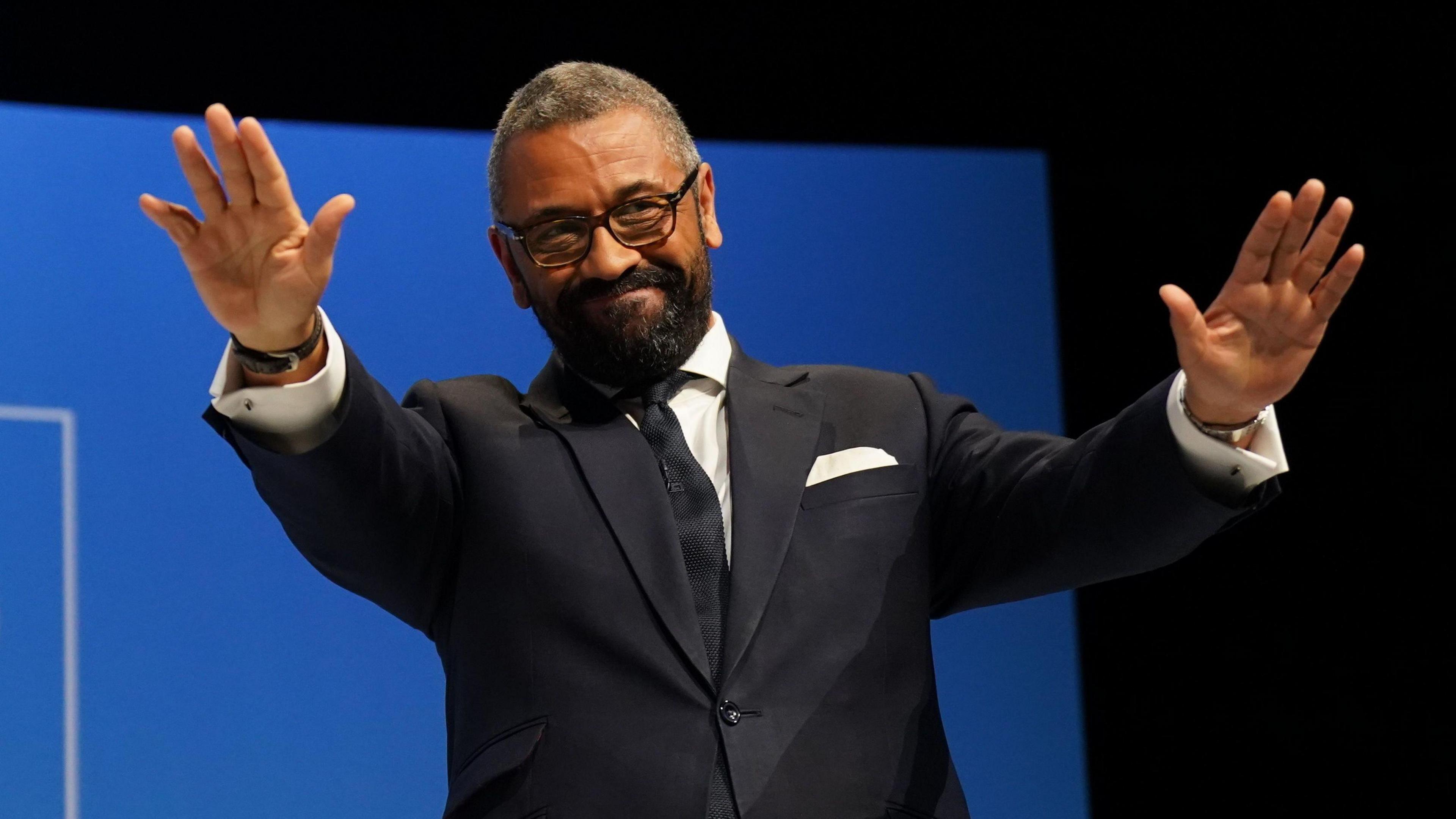 James Cleverly after his speech to the Conservative Party conference 