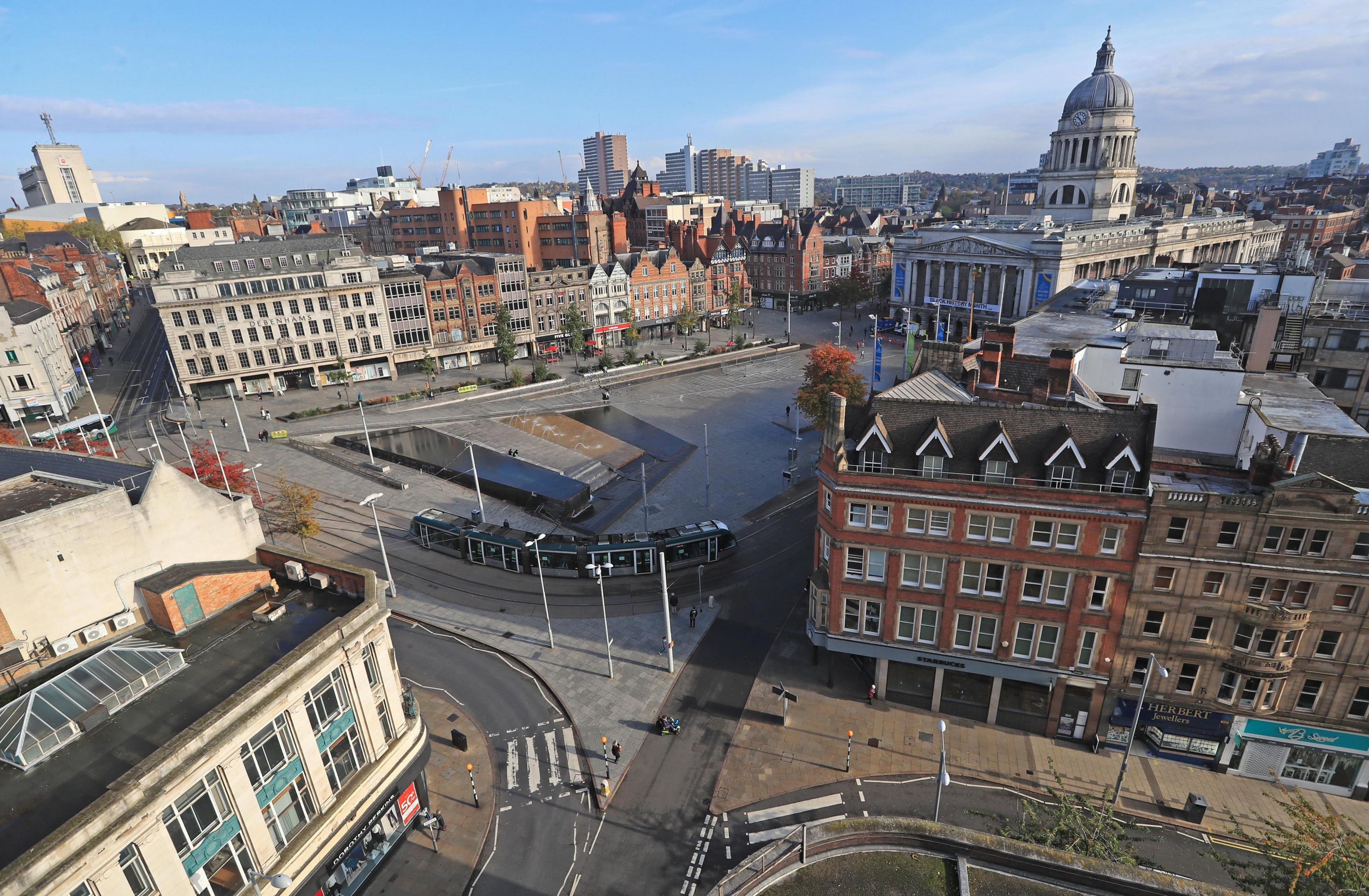 Old Market Square in Nottingham