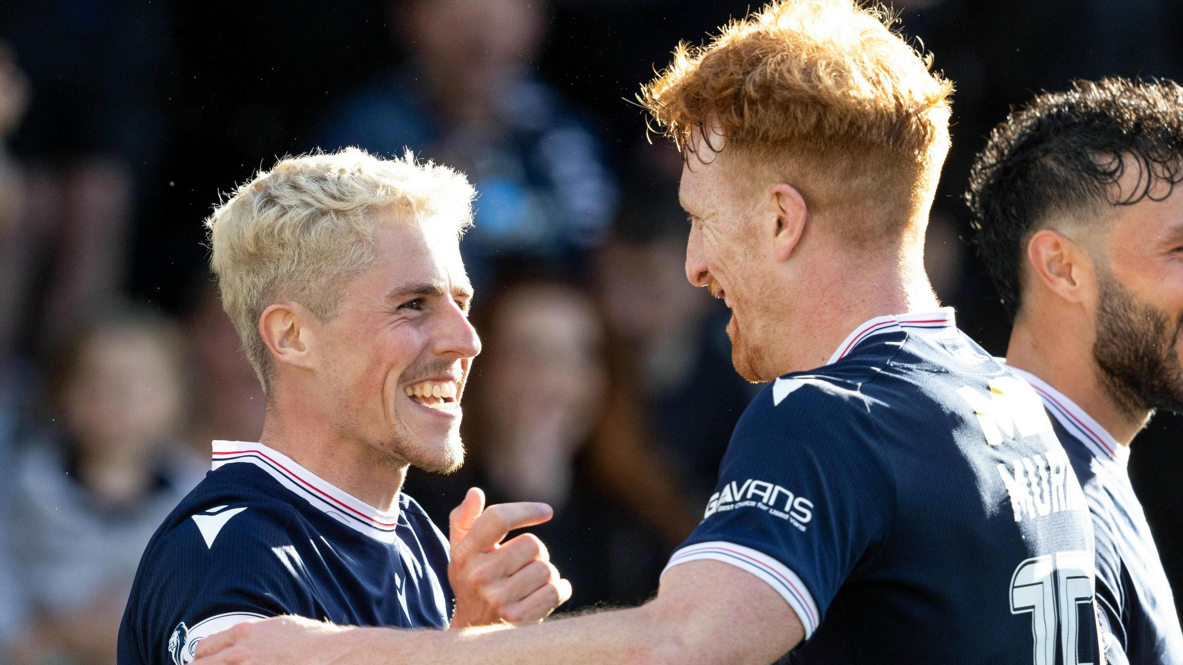 Dundee's Luke McCowan and Simon Murray