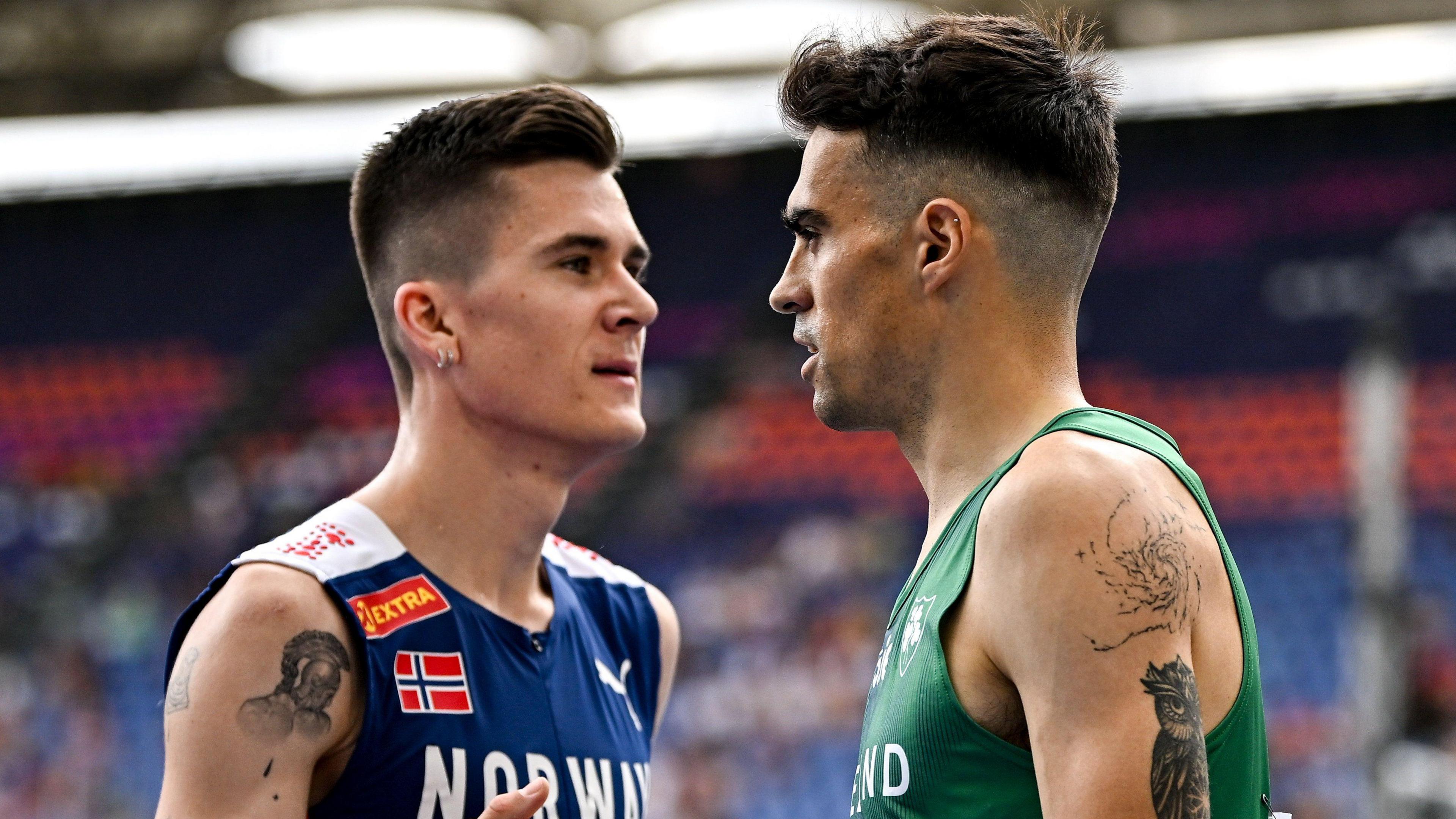 Jakob Ingebrigtsen and Andrew Coscoran