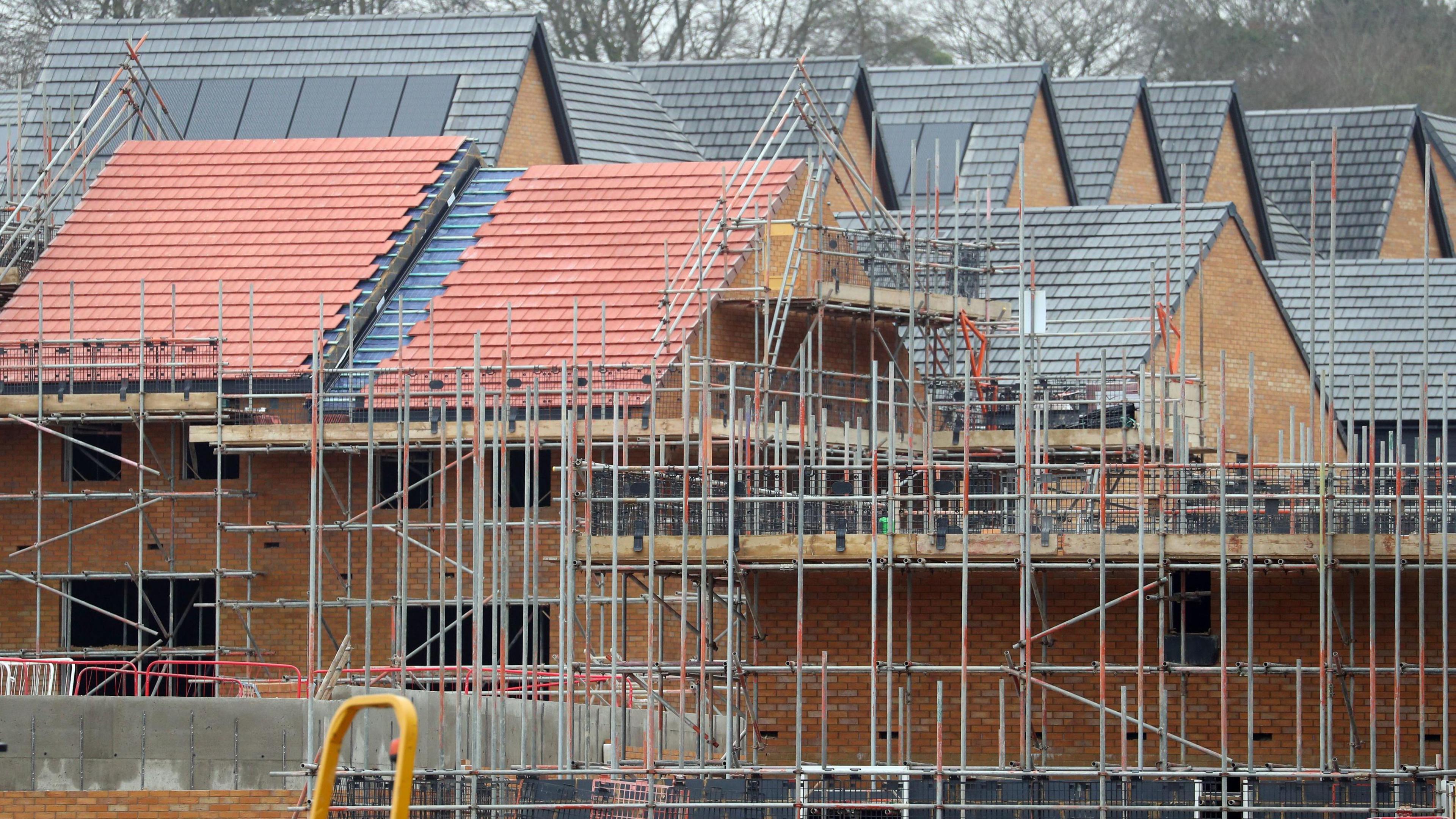 A house under construction