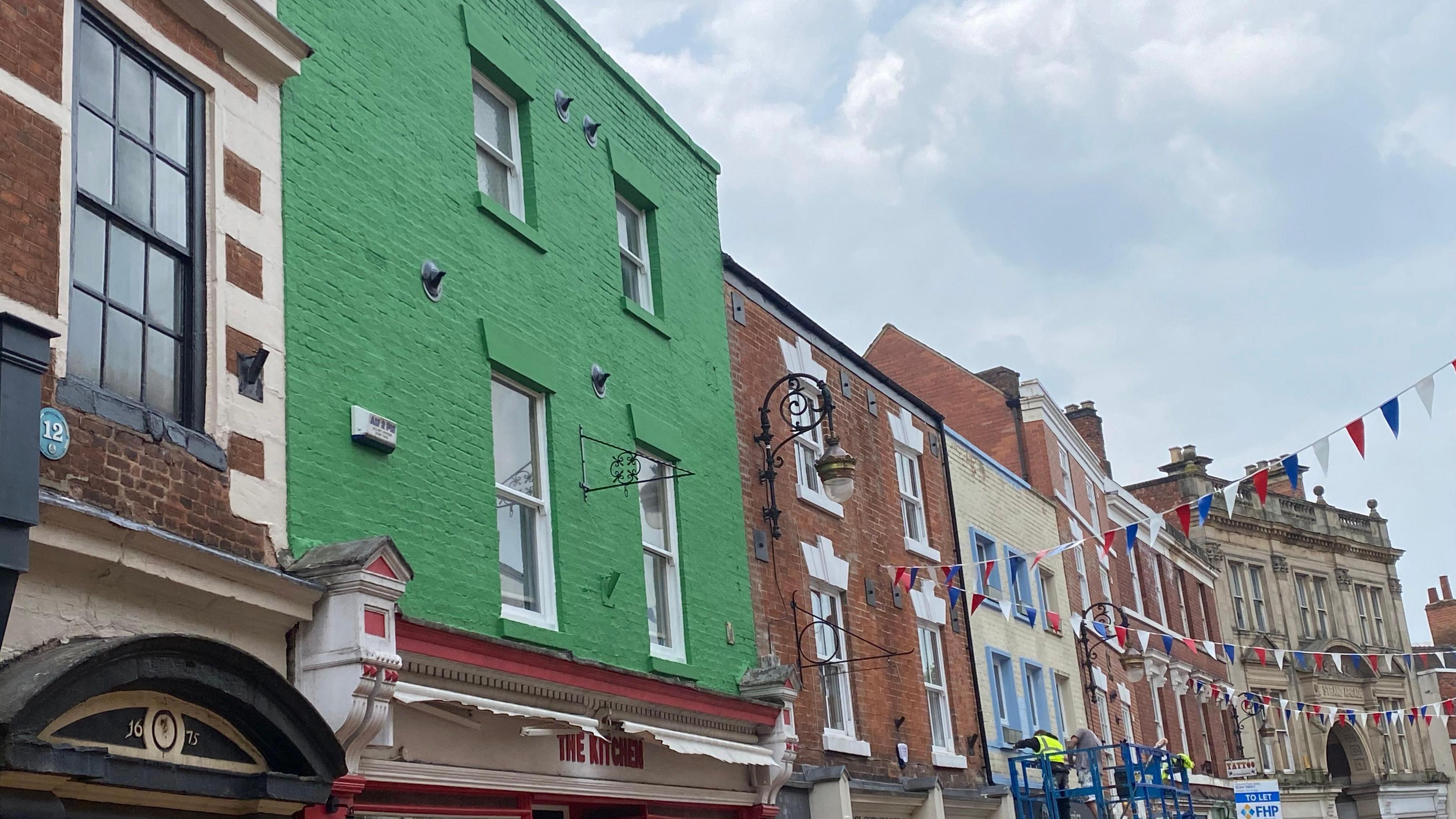 One of the five buildings included in the 'Glow Up' project