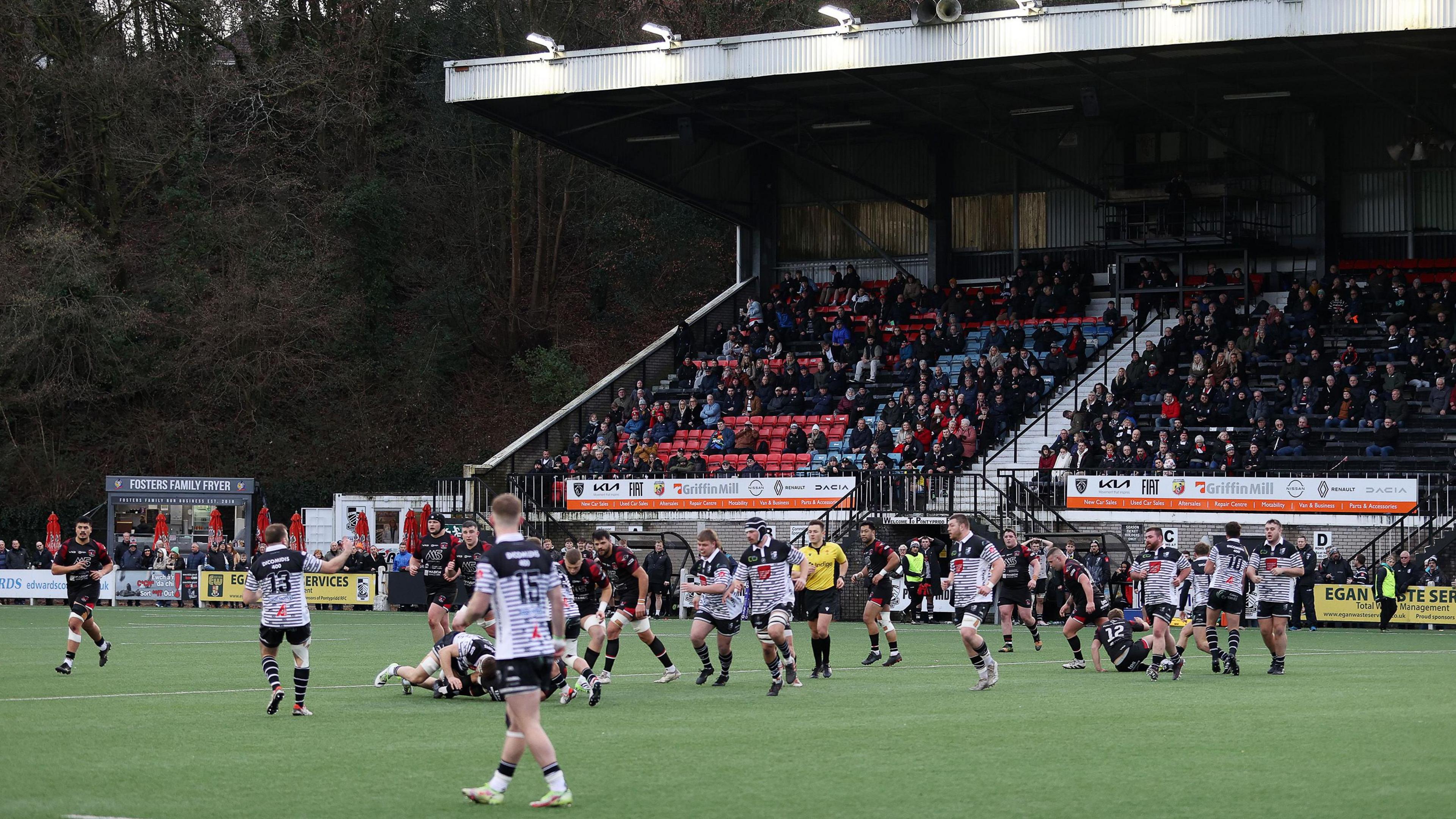 Pontypridd v Pontypool in January 2024
