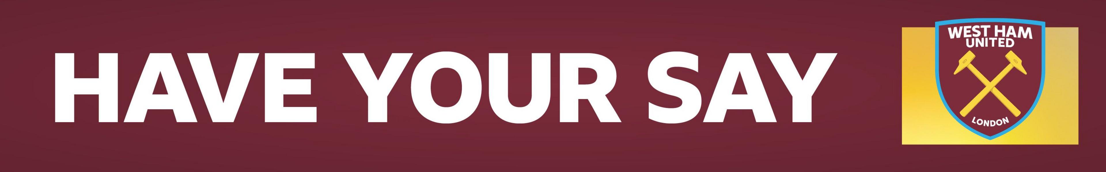 Have your say banner