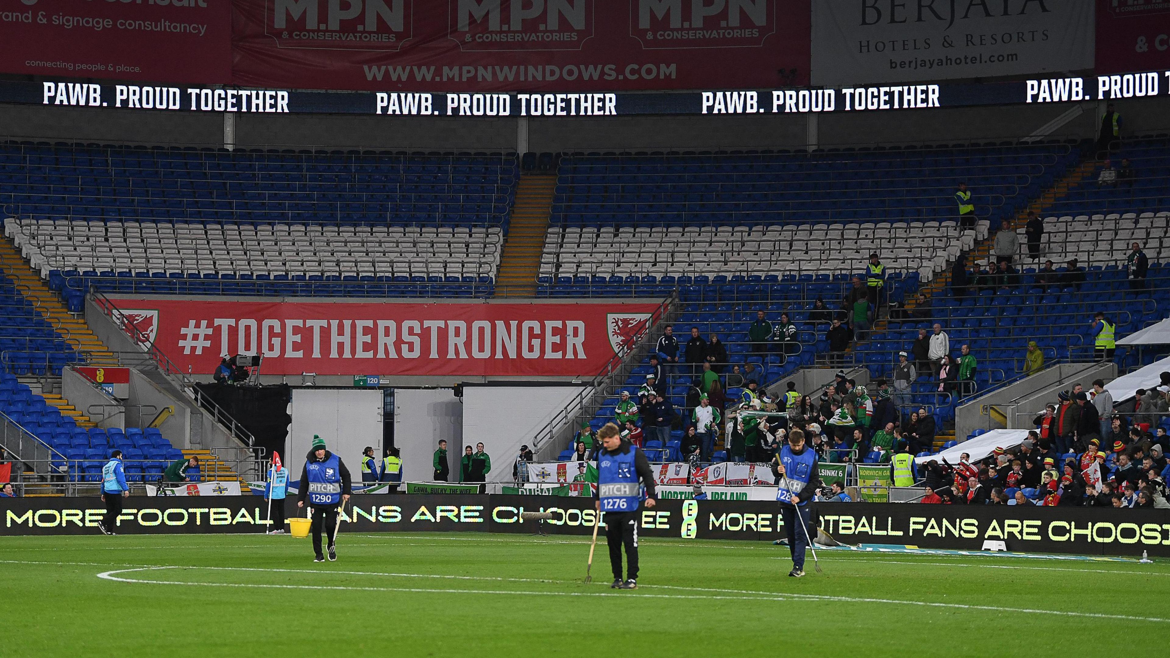 Northern Ireland fans at Cardiff City Stadium